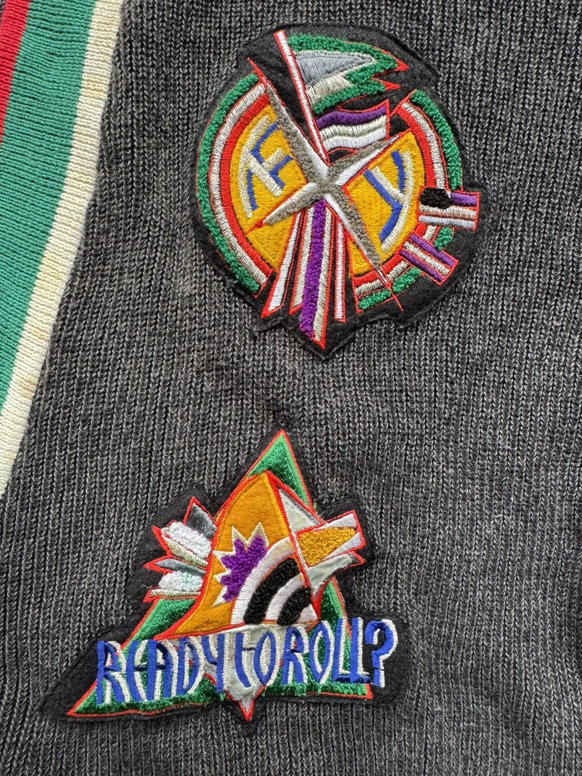 VERY RARE VINTAGE SWEATERS KNITWEAR KANSAI YAMAMOTO PATCHES