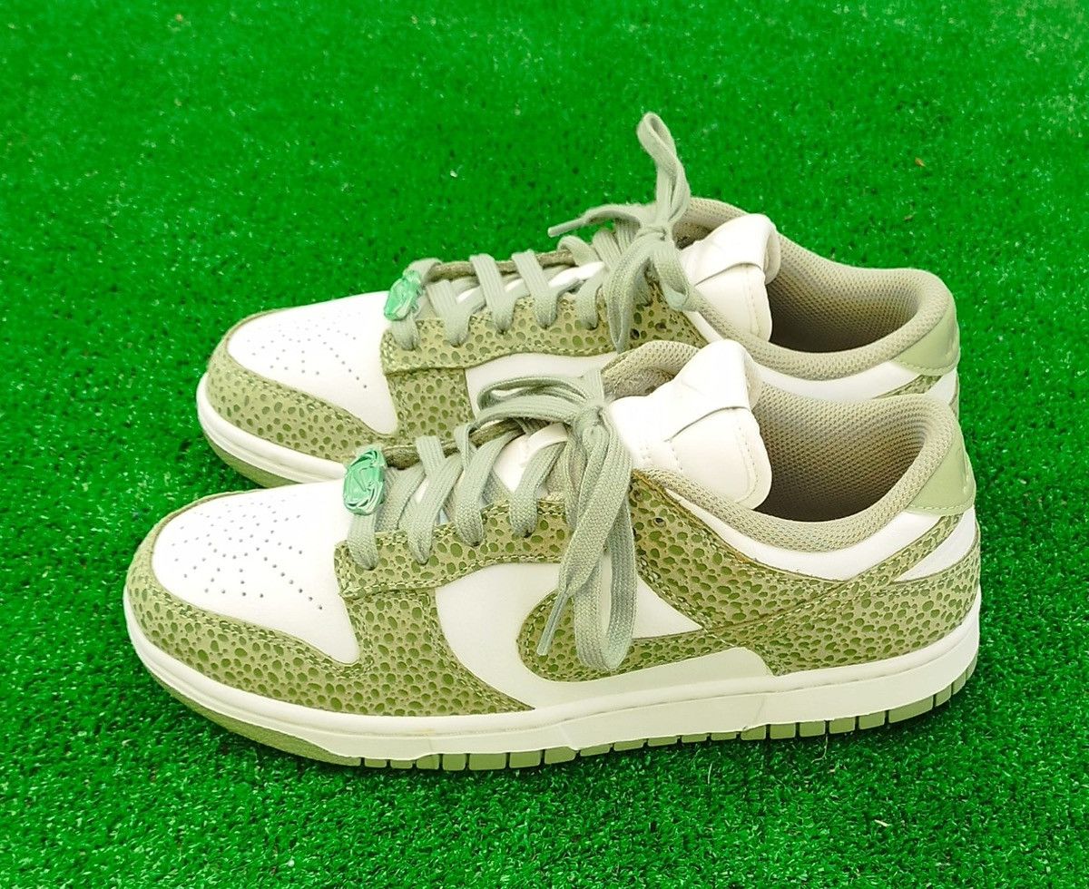 Nike Shoes Nike Dunk Low Safari Oil Green Size US 9 / IT 39 - 3 Thumbnail
