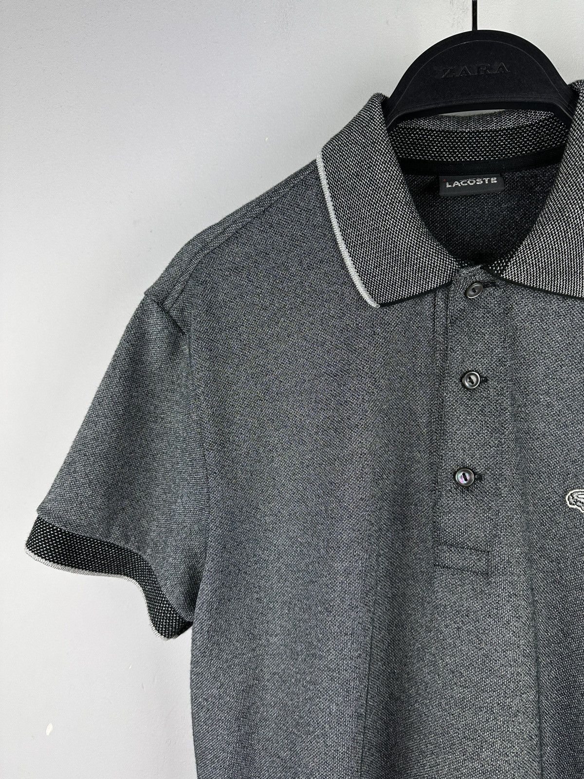 Lacoste Lacoste Techno Polo By Tom Dixon Metallic Gray Shirt Limited Size US S / EU 44-46 / 1 - 2 Thumbnail