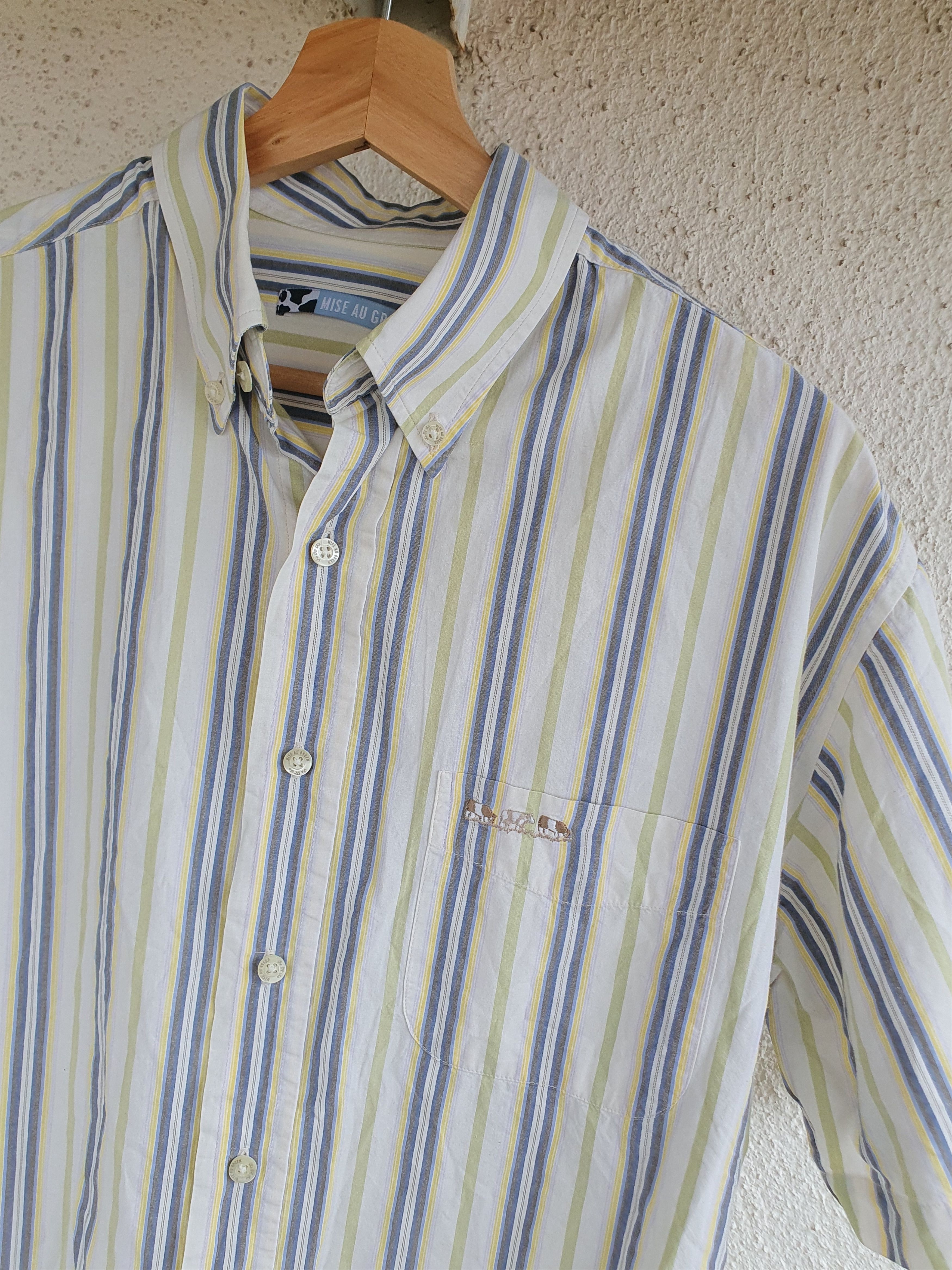 Other Mise Au Green Three Cows Embroidery Short Sleeve Shirt L Size US L / EU 52-54 / 3 - 6 Thumbnail