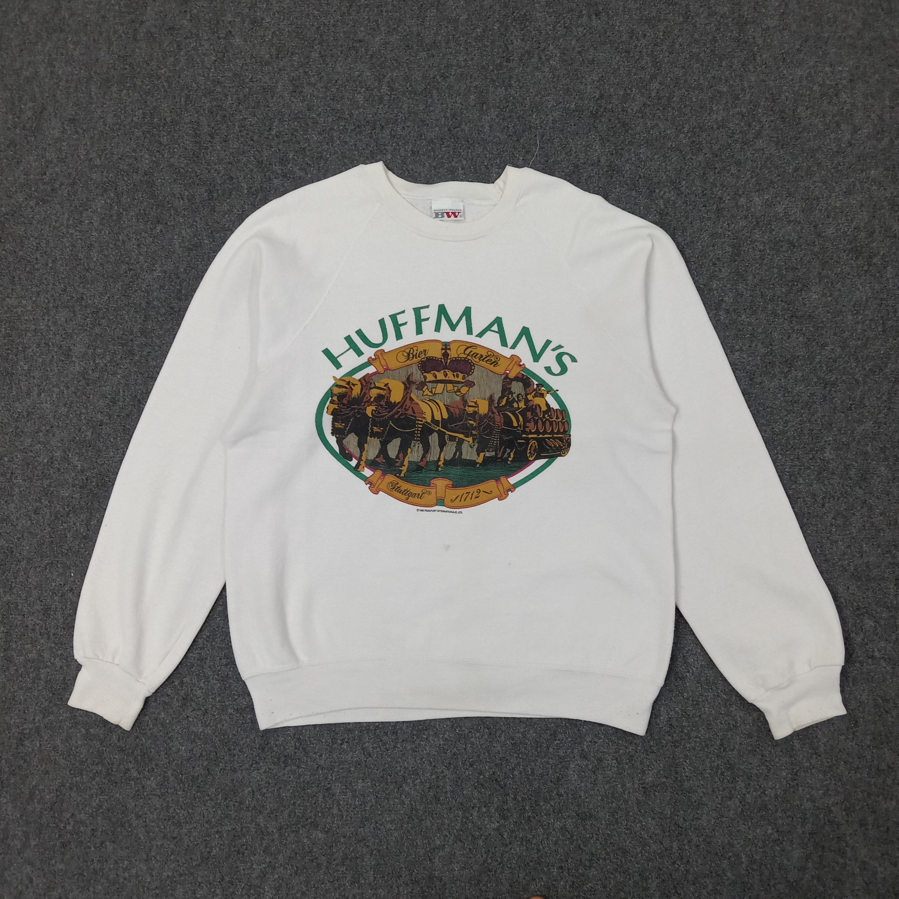 Vintage Huffman's American Retro Style 90's Sweatshirt C241N18 Size US M / EU 48-50 / 2 - 1 Thumbnail