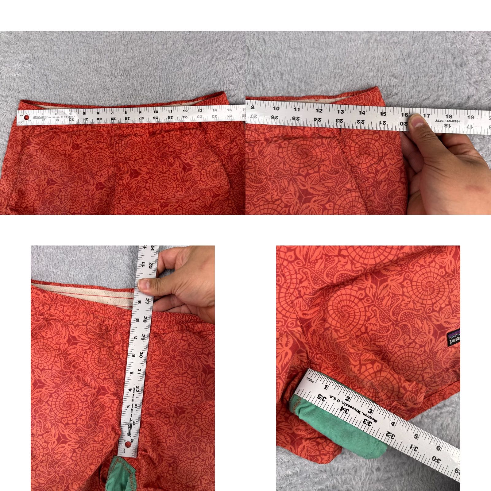 Patagonia Patagonia Shorts Women XS Orange Red Baggies 100% Nylon Activewear Beach Hiking Walking Logo Patch Vintage No ISSUES READ Size 26" / US 2 / IT 38 - 9 Thumbnail