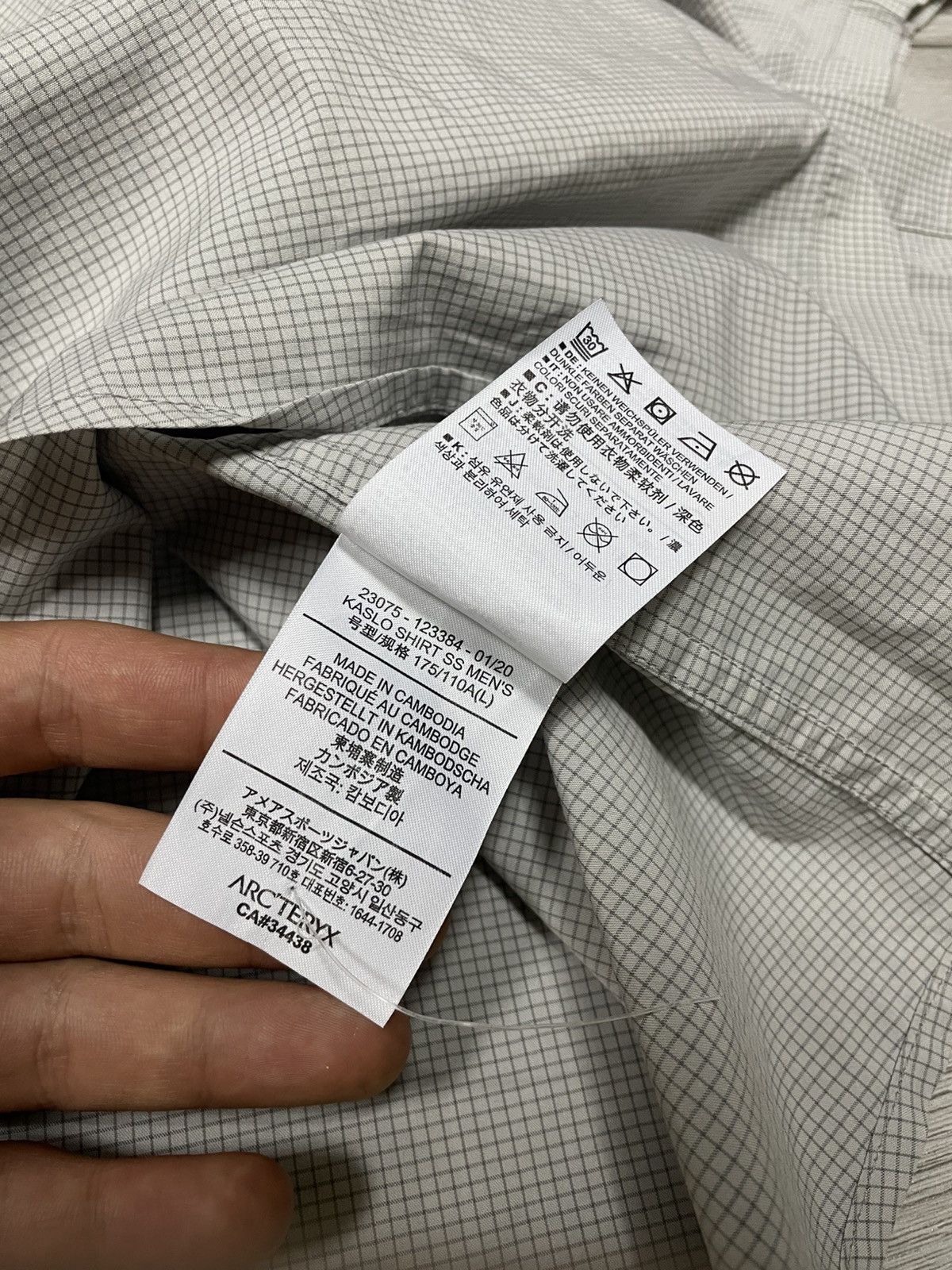 Arc'teryx Arcteryx bird Kaslo Shirt SS shirt buttons check pocket Size US L / EU 52-54 / 3 - 6 Thumbnail