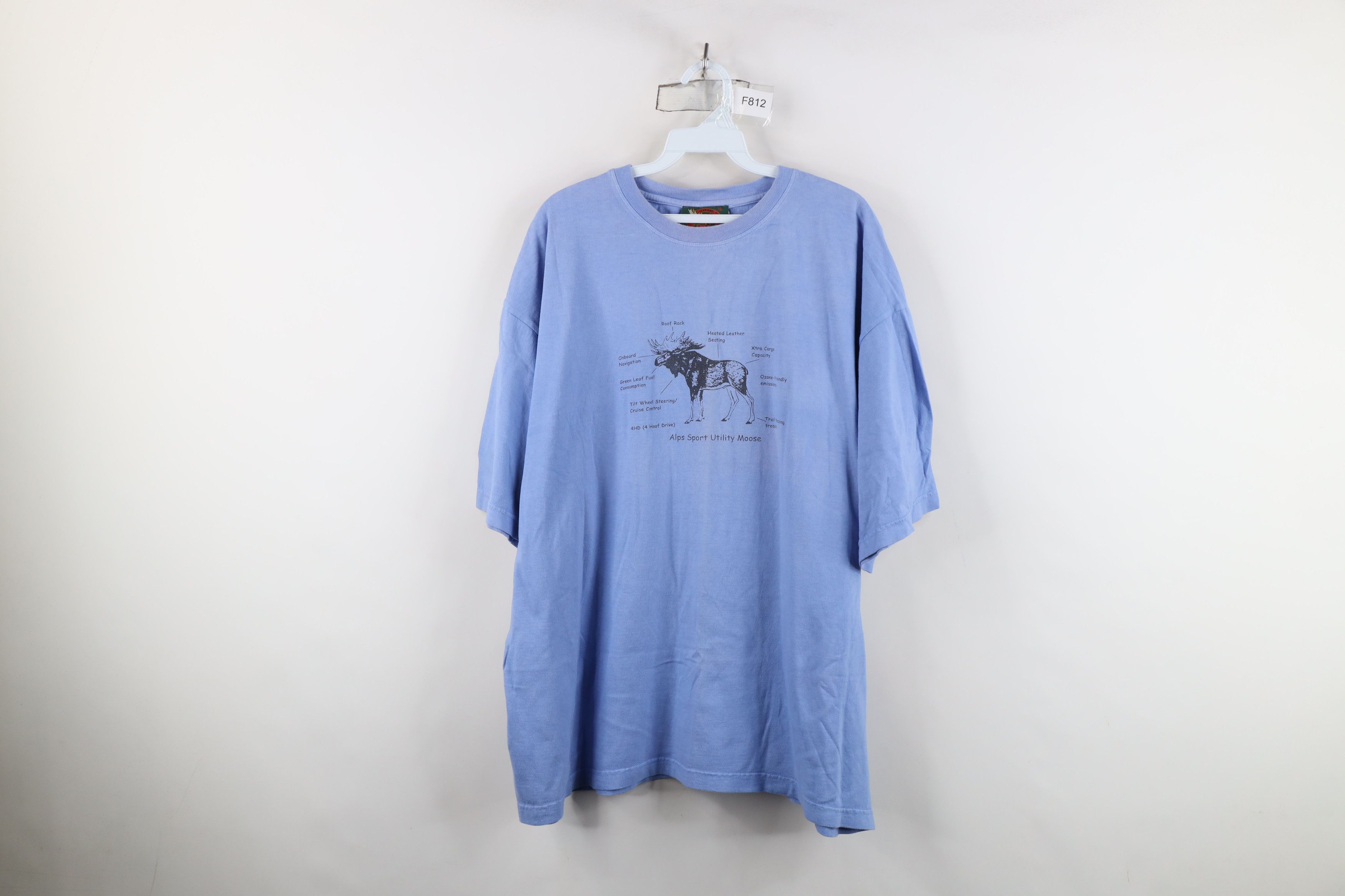 Vintage Vintage 90s Streetwear Utility Moose Short Sleeve T-Shirt Size US XL / EU 56 / 4 - 1 Thumbnail