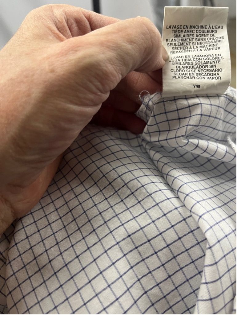Tommy Hilfiger Tommy Hilfiger Grid Check Dress Shirt – 15.5 x 32/33 Reg Fit Size US S / EU 44-46 / 1 - 6 Thumbnail