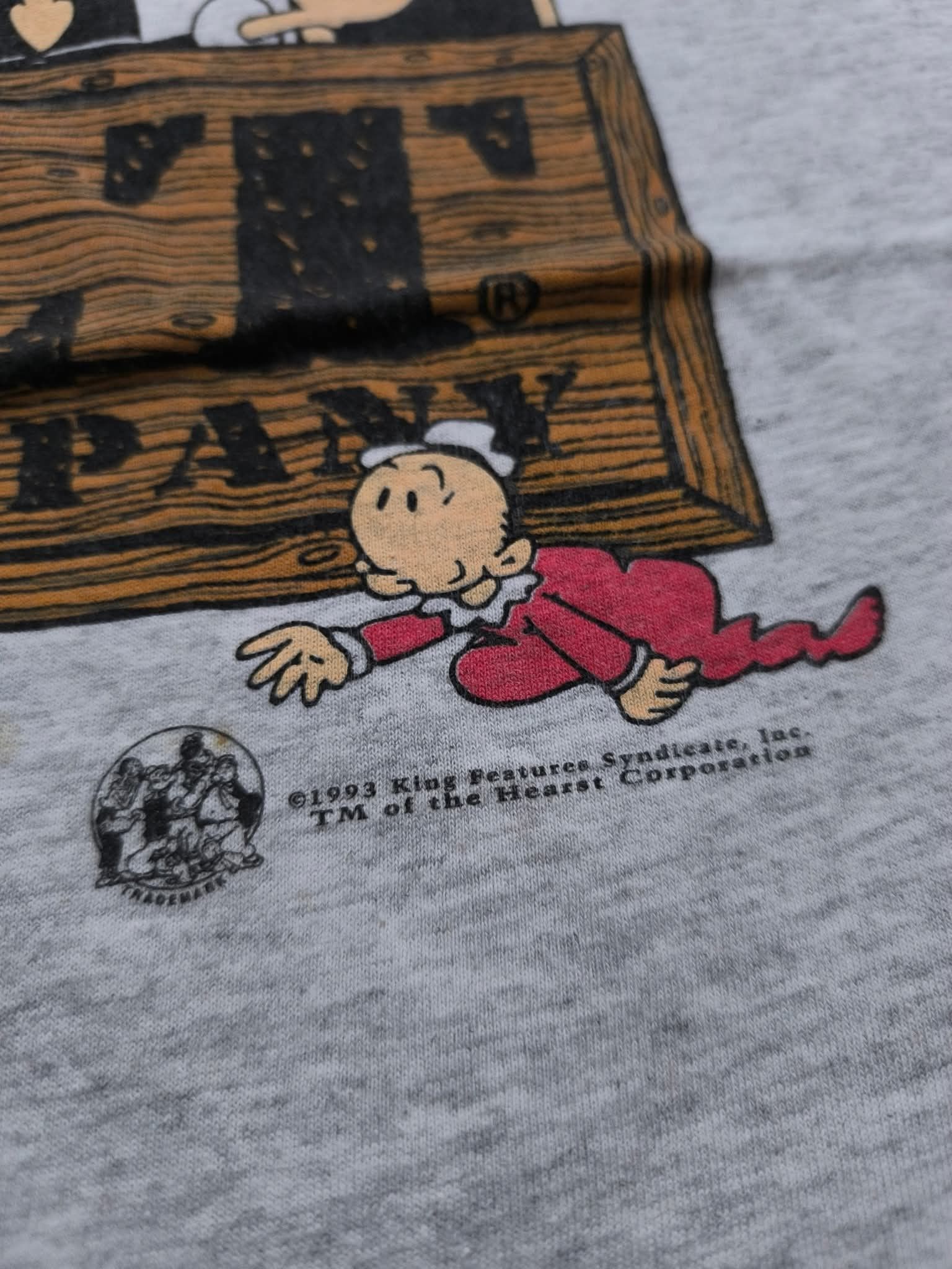 Lightning Bolt Vintage Lightning Bolt X Popeye 1993 surf skate tee Size US L / EU 52-54 / 3 - 10 Thumbnail