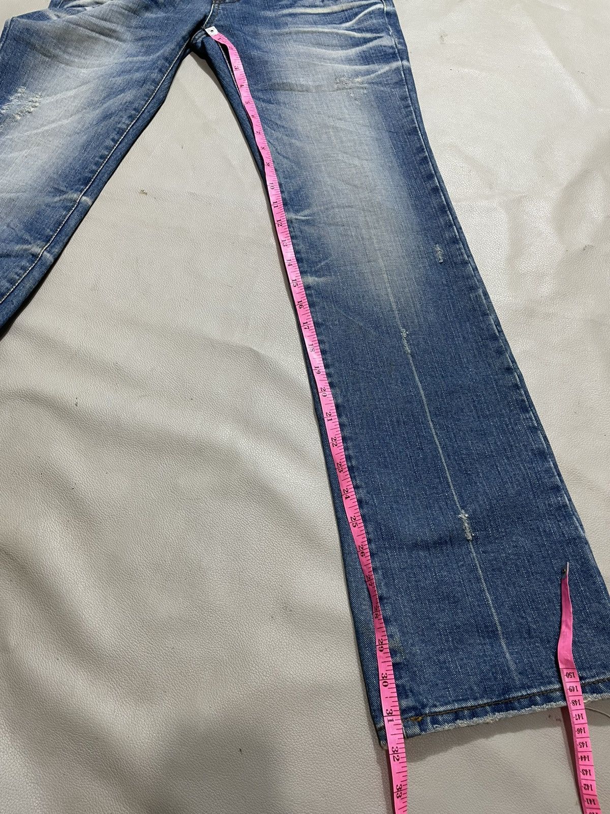 Tornado Mart Dinky jeans Flared Low rise Jeans Size US 26 / EU 42 - 13 Thumbnail