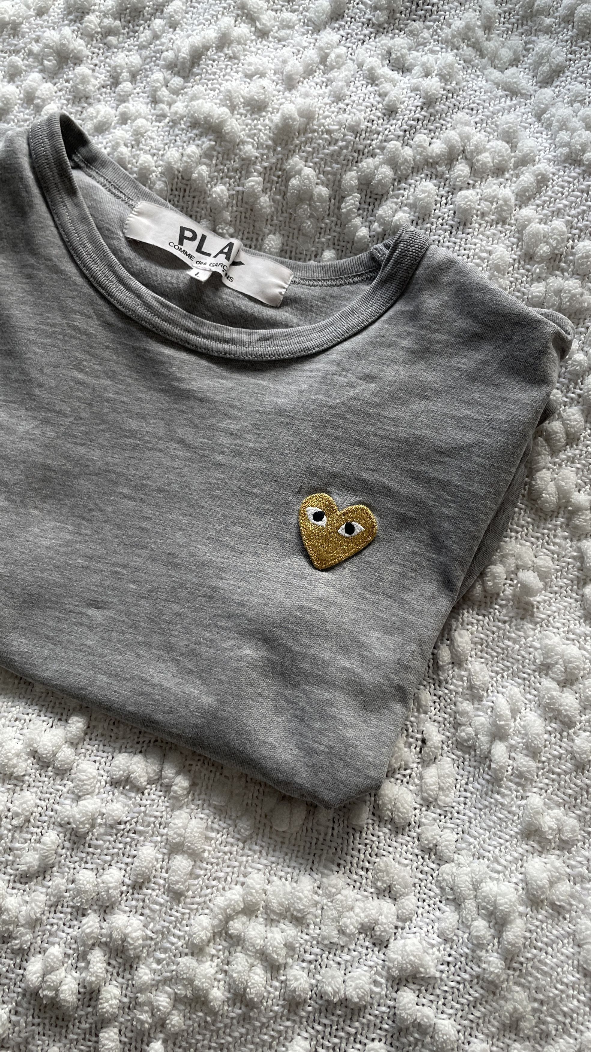 Comme des Garcons PLAY GREY T-SHIRT COMME DES GARÇONS (L) Size US L / EU 52-54 / 3 - 3 Thumbnail