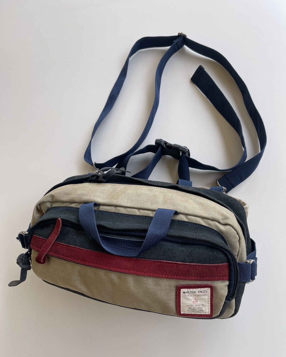 MasterPiece Masterpiece Japan Pouch Bag (Suede Leather + Canvas) Size ONE SIZE - 3 Thumbnail