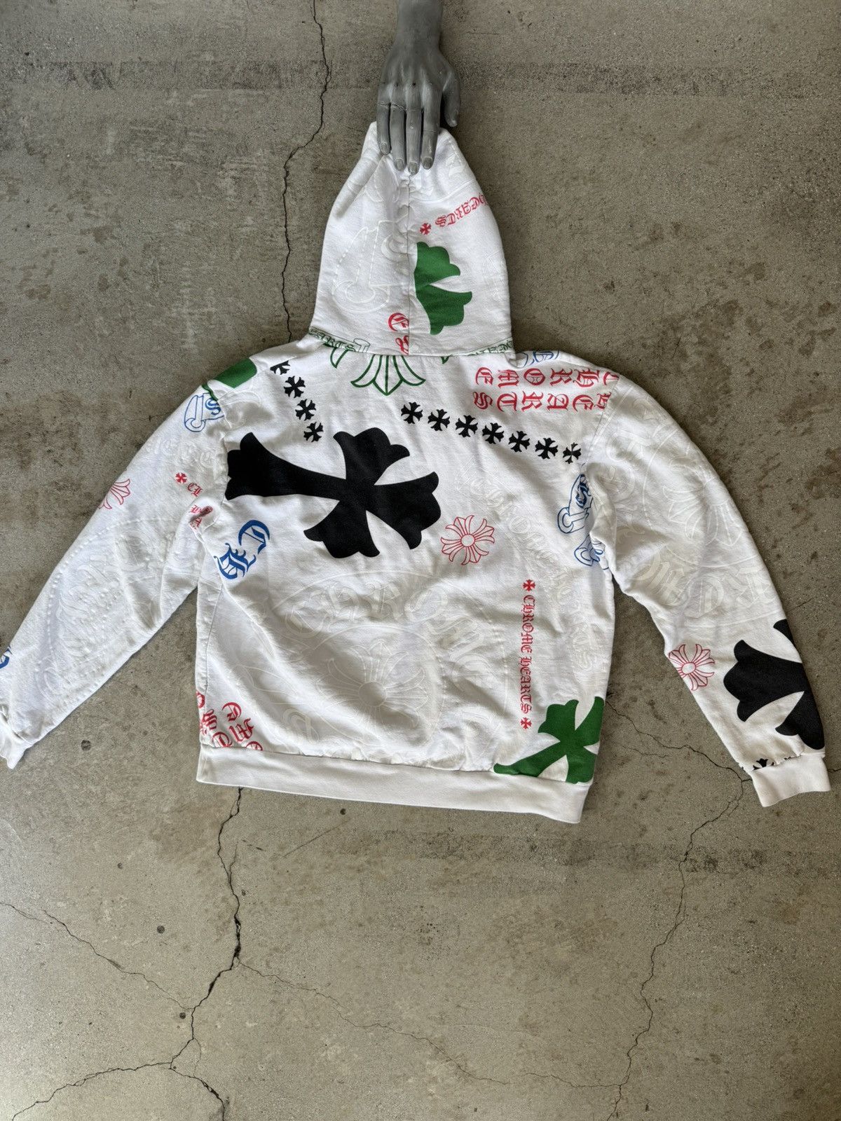 Chrome Hearts CHROME HEARTS STENCIL HOODIE | Grailed