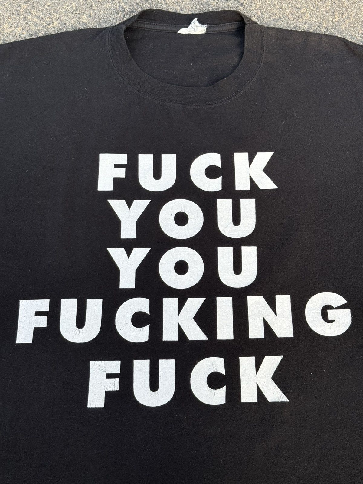 Japanese Brand Vintage FUCK YOU YOU FUCKING FUCK graphic 90s tee nsfw Size US L / EU 52-54 / 3 - 3 Thumbnail