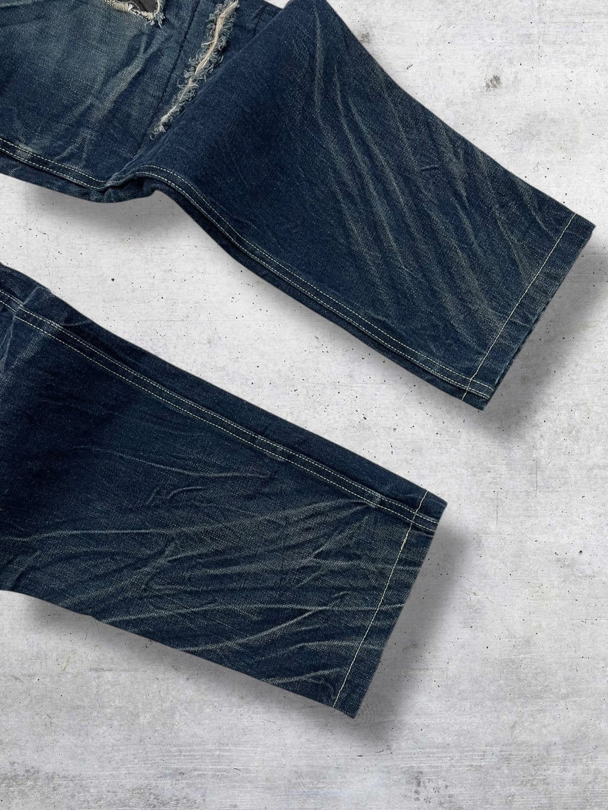 Japanese Brand VINTAGE RAPRUI OG JAPAN DESIGNER 90S PATCH RIPPED DENIM Size US 29 - 5 Thumbnail