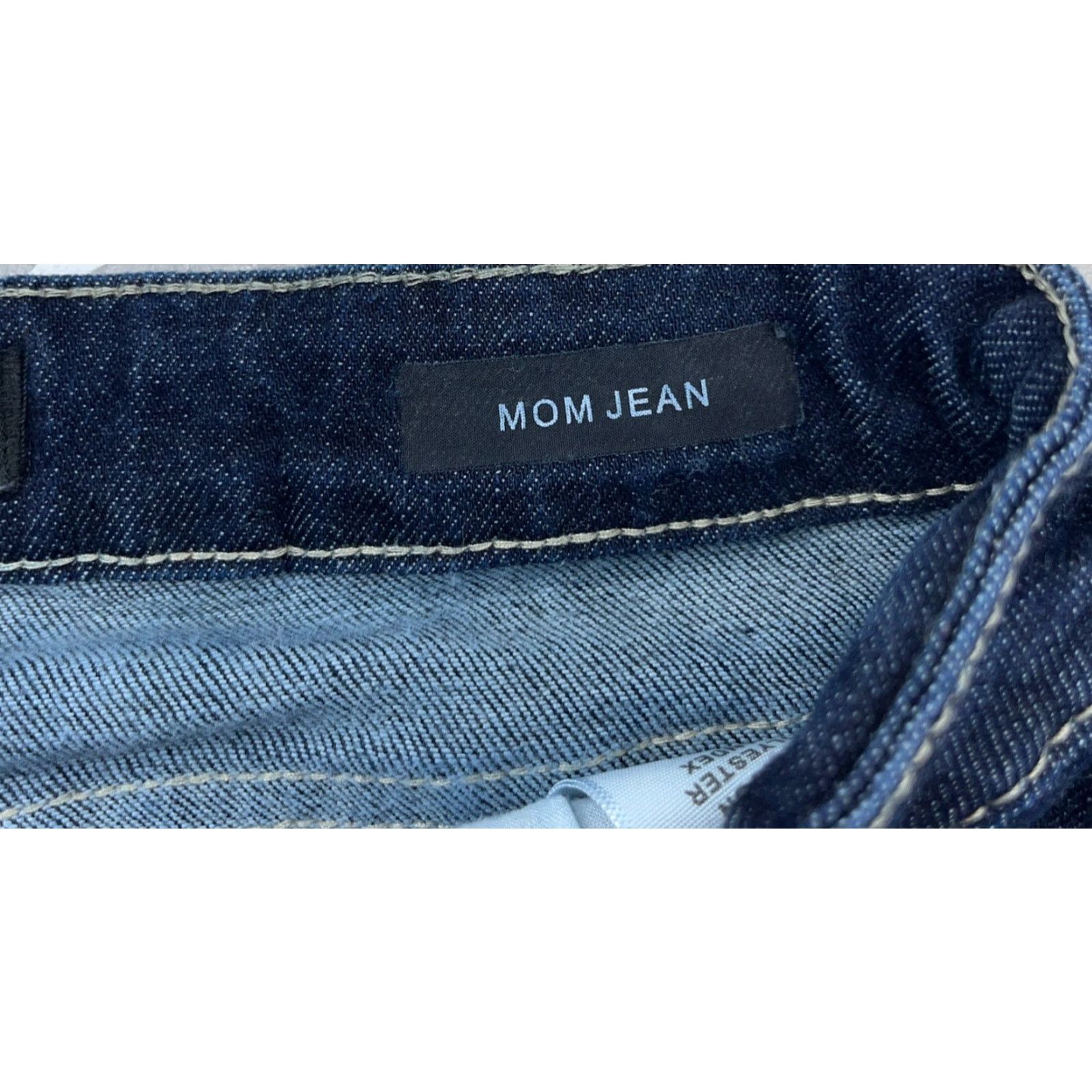 Vintage Judy Blue Jeans Women 1 25 Mom Jean Dark Wash Distressed Comfort Stretch 5-Pocket Denim Pants with Belt Loops Girls Womens Size 25" / US 0 / IT 36 - 4 Thumbnail