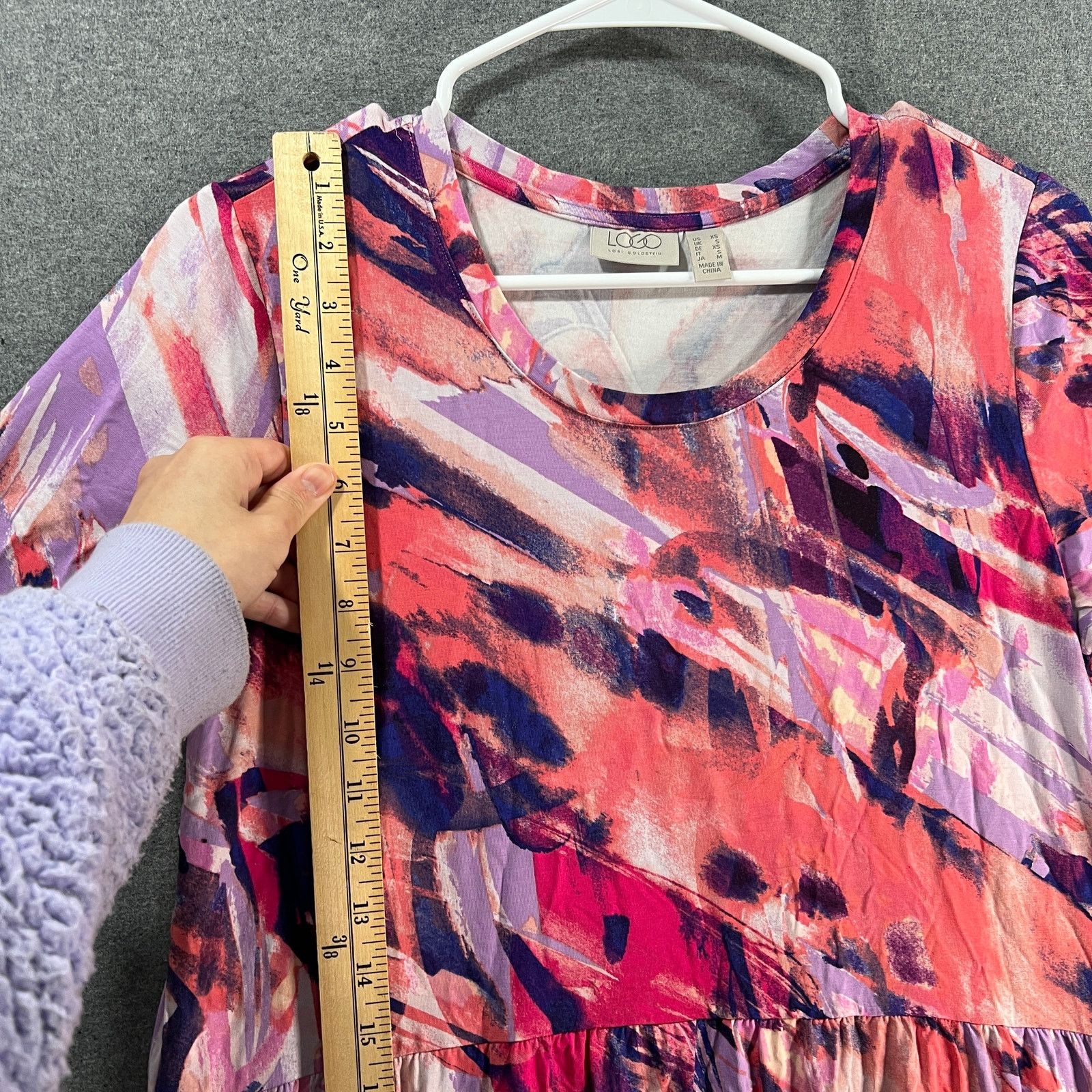 Other LOGO by Lori Goldstein Regular Printed Ravon Hi-Low H Size XS / US 0-2 / IT 36-38 - 6 Thumbnail