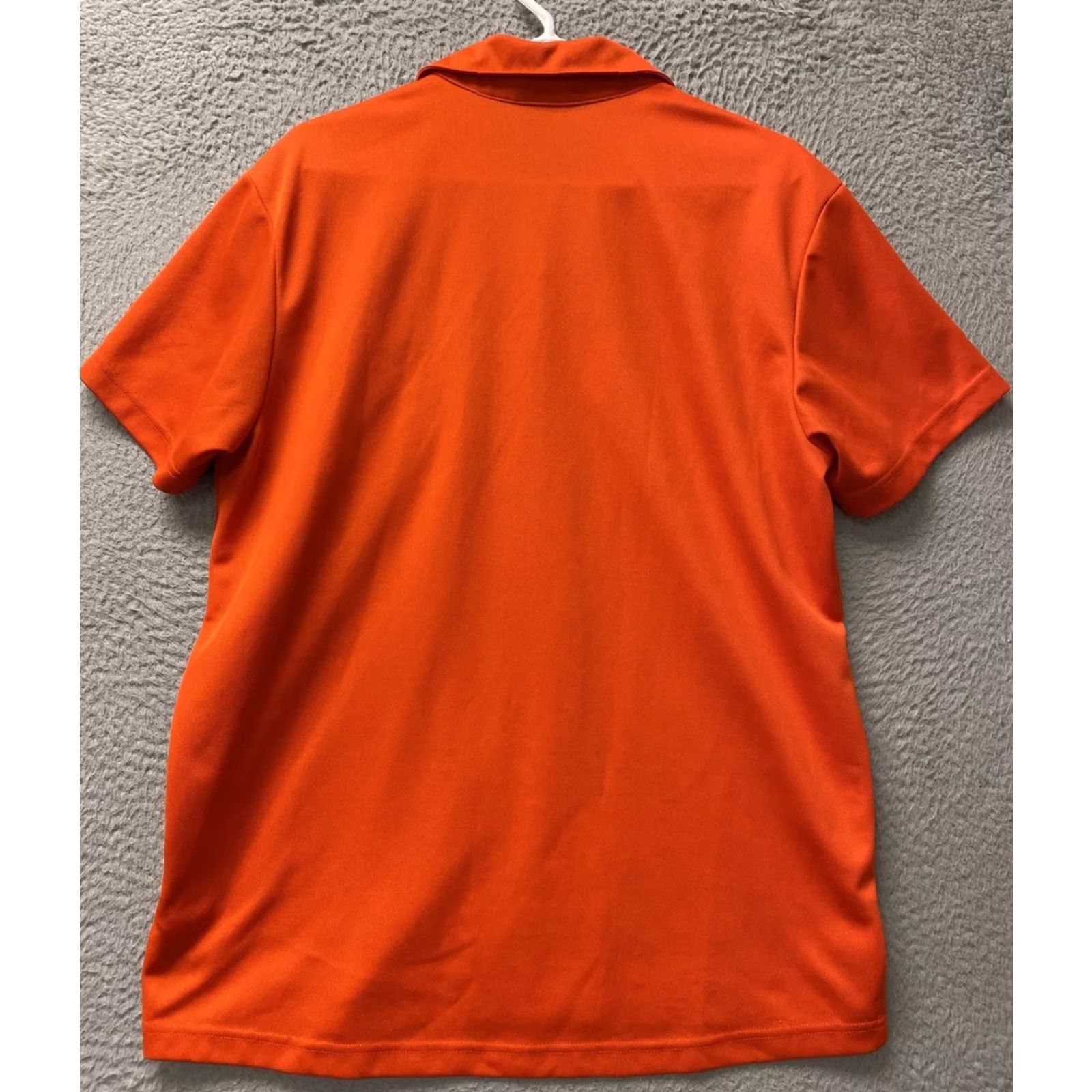Nike Adidas Golf Polo Shirt Men Orange Dri-Fit Logo Short Sleeve Collar Nike Brand 112-46 Regular Fit Quick Dry Activewear Golf /112-46 Size US L / EU 52-54 / 3 - 6 Thumbnail