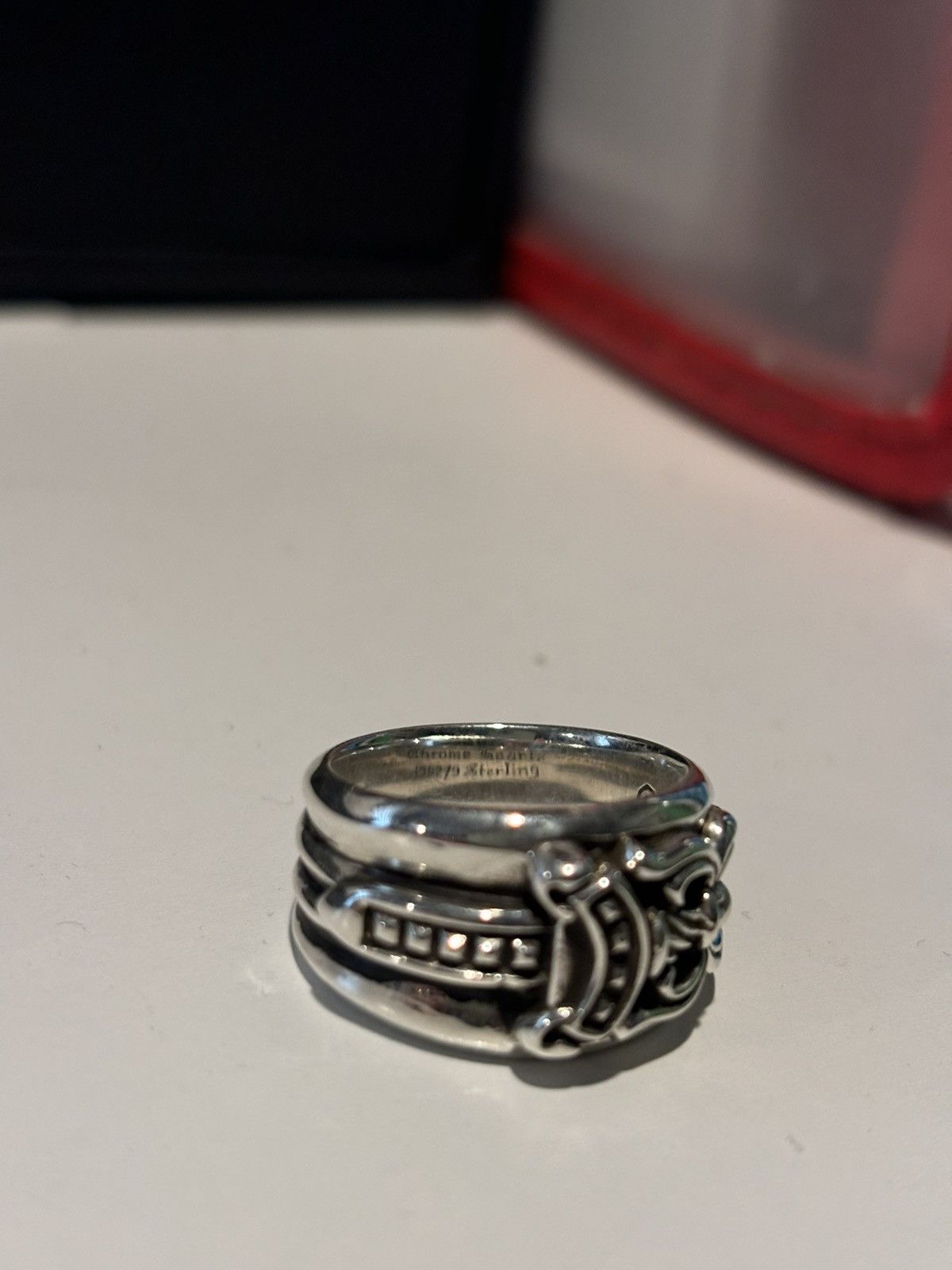 Chrome hearts silver dagger ring size brand new