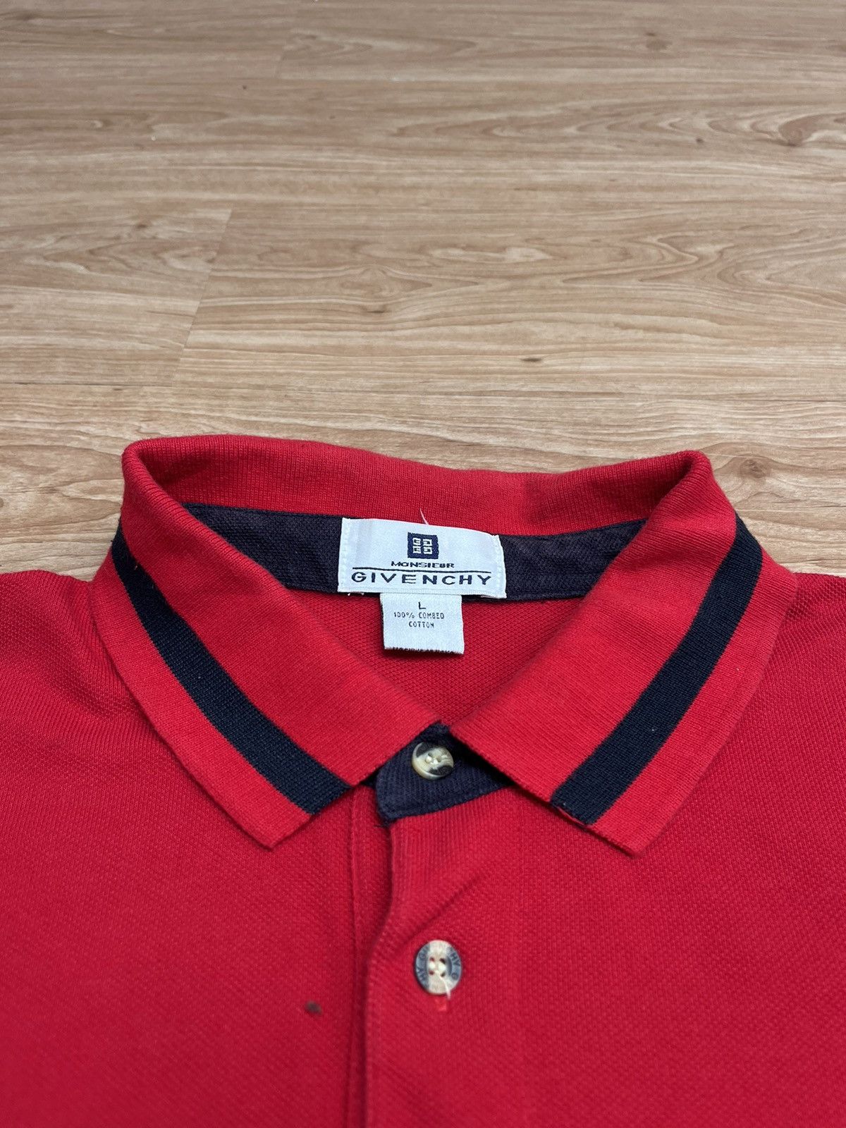 Givenchy × Vintage Vintage Givenchy Polo Shirt Rugby Long Sleeve Size US L / EU 52-54 / 3 - 4 Thumbnail
