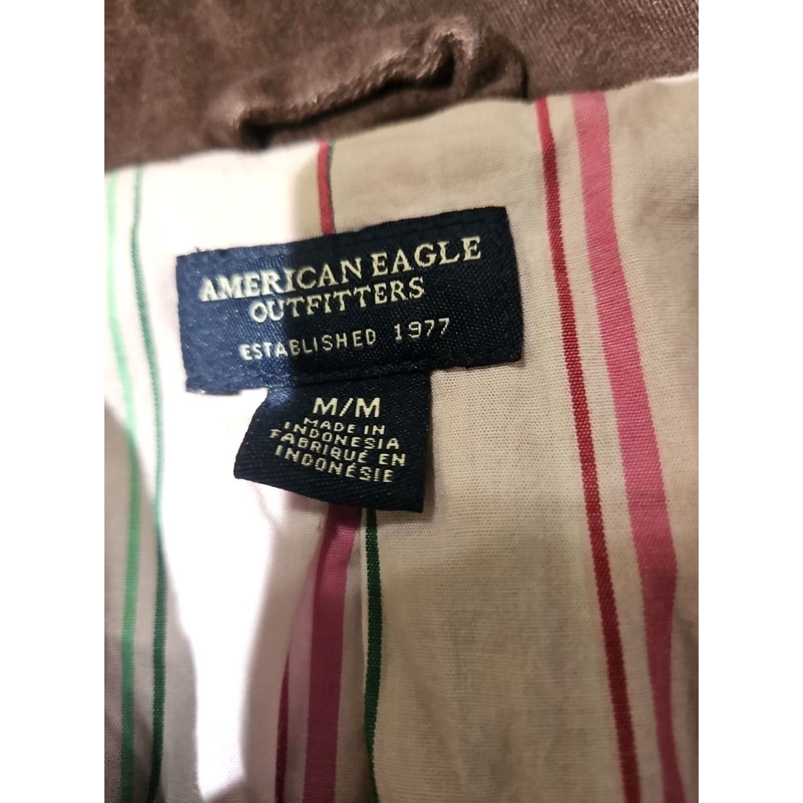 American Eagle Outfitters VINTAGE American Eagle Outfitters Jacket Womens Medium Brown Brushed Cotton Overcoat Pea Coat 90s Preppy Hip Hop City Casual Womens Size L / US 10 / IT 46 - 7 Thumbnail