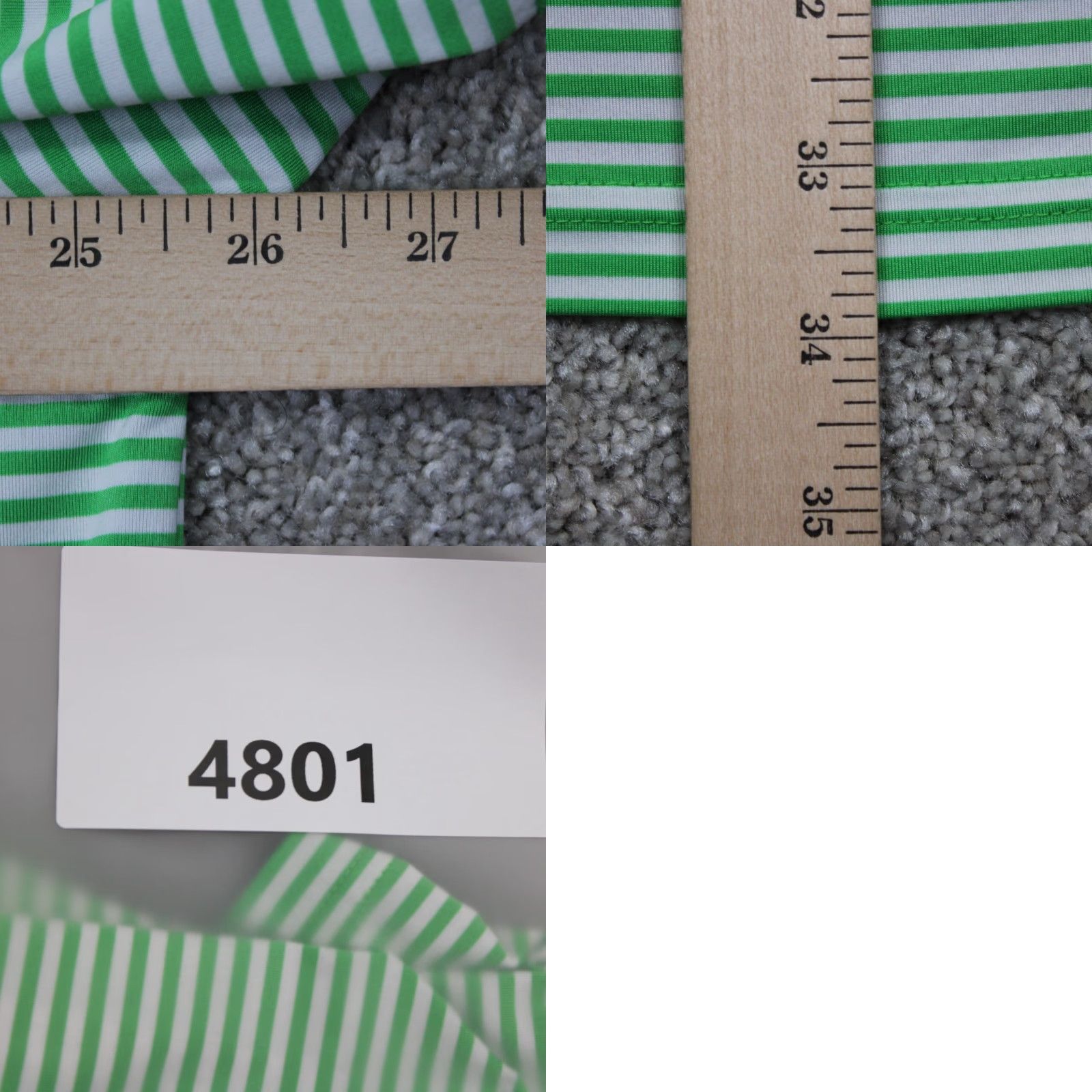 RLX Ralph Lauren RLX Ralph Lauren Polo Shirt Mens XL Green/White Polyester Blend Short Sleeve Pullover Polo Golf Activewear Size US XL / EU 56 / 4 - 9 Thumbnail