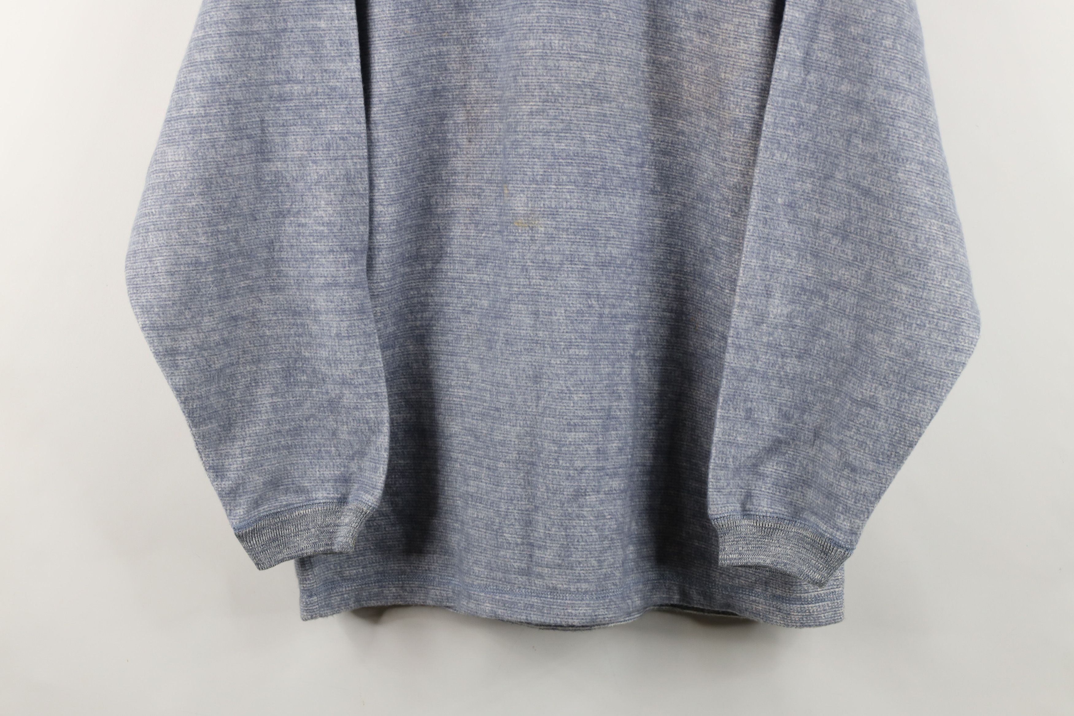 Vintage Vintage 90s Streetwear Fleece Collared Polo Sweater Blue Size US M / EU 48-50 / 2 - 3 Thumbnail