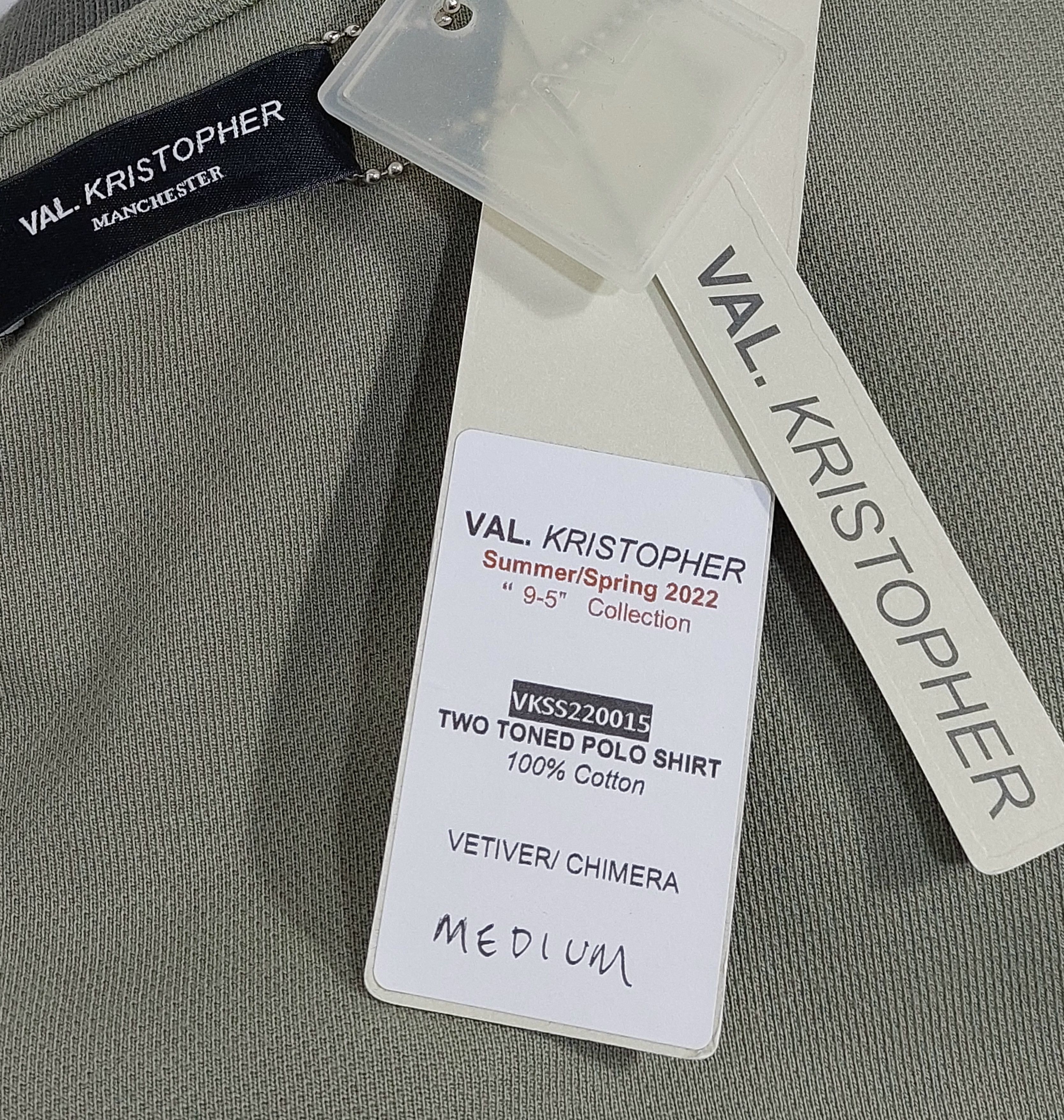 Val Kristopher two toned polo shirt - green M Size US M / EU 48-50 / 2 - 5 Thumbnail