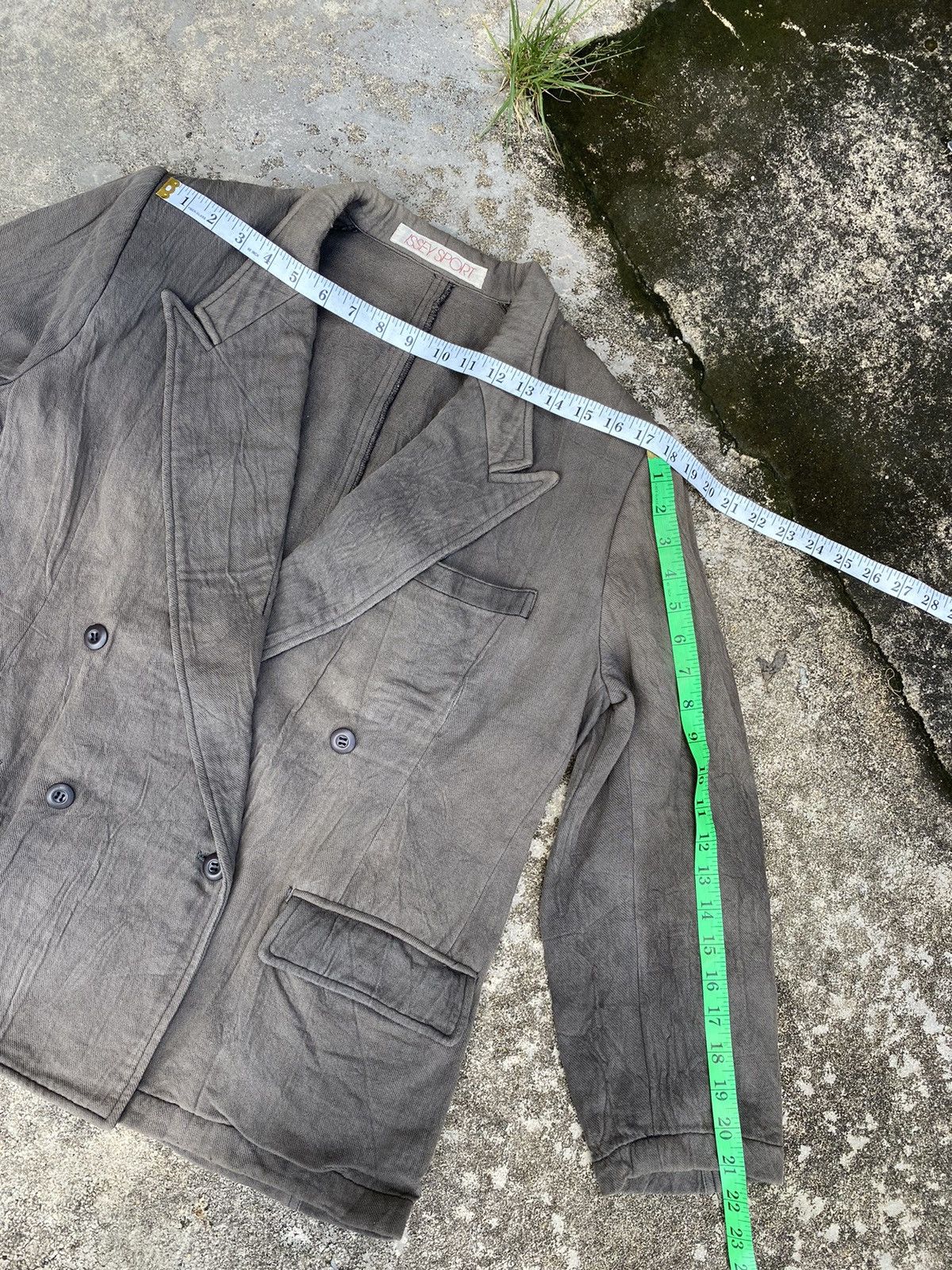 Issey Miyake 🔥 Sunfaded 🔥 Vintage Issey Miyake Double Breasted Jacket Size US L / EU 52-54 / 3 - 11 Thumbnail