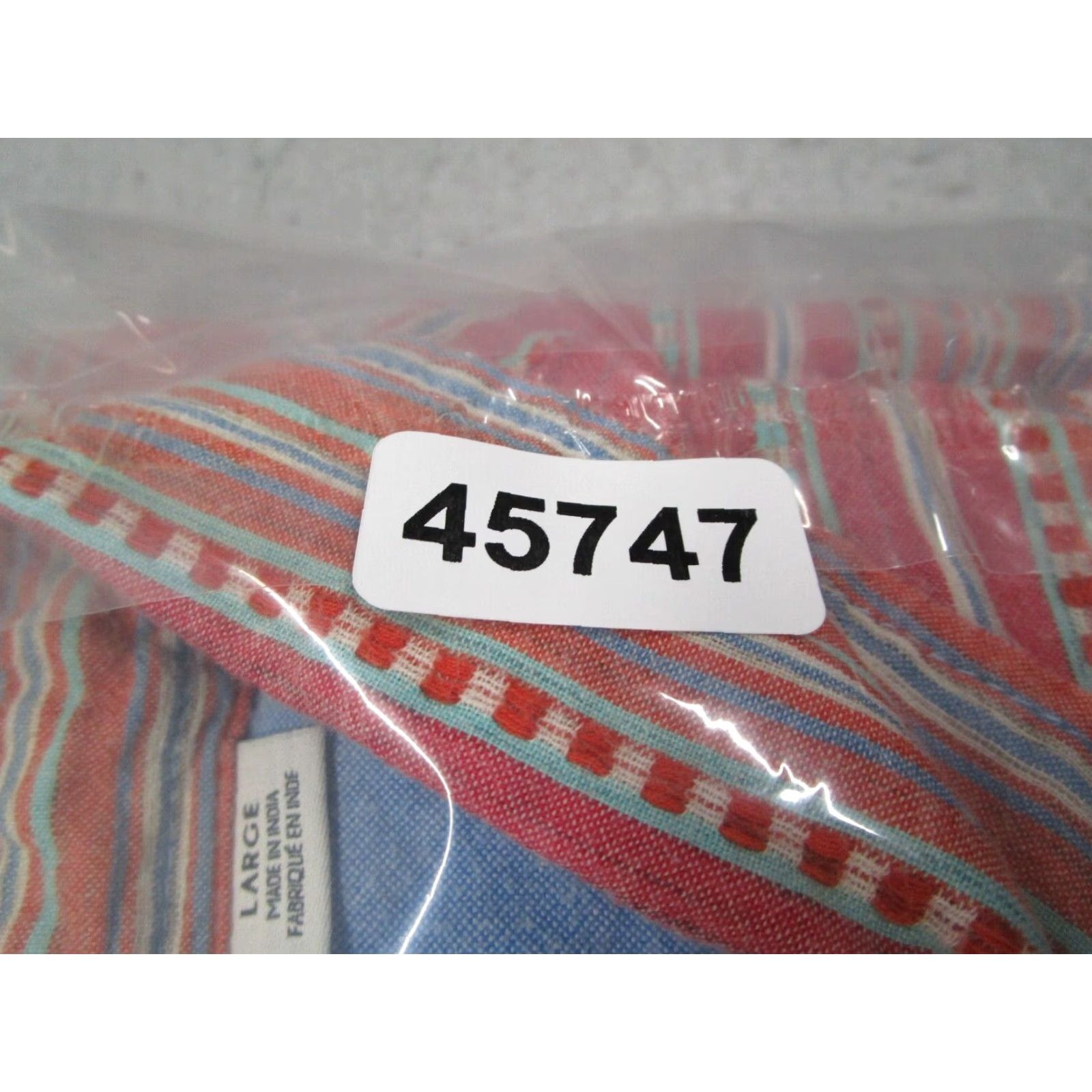 Vissla Vissla Mens Large Red Striped Short Sleeve Button Up Shirt Hawaiian Beach Cotton Size US L / EU 52-54 / 3 - 8 Thumbnail