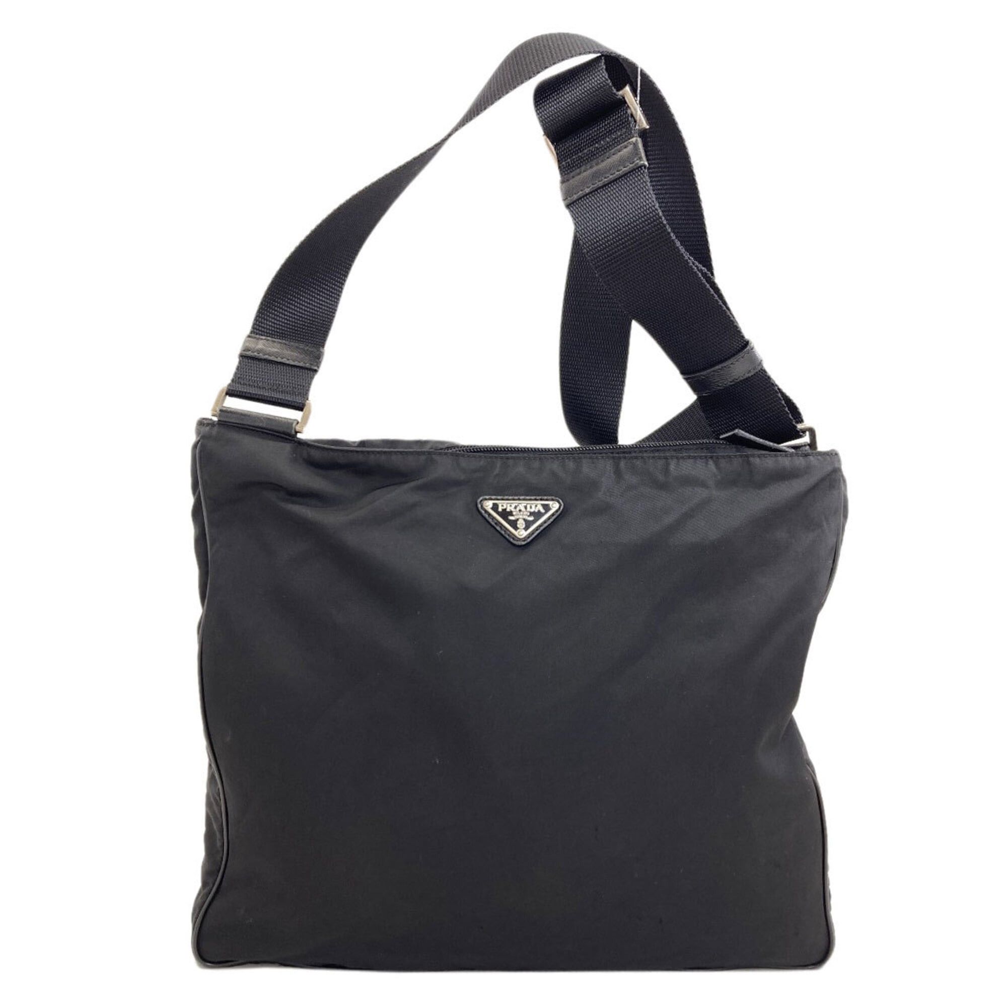 Prada Prada logo hardware shoulder bag, nylon material, women's. Size ONE SIZE - 1 Thumbnail