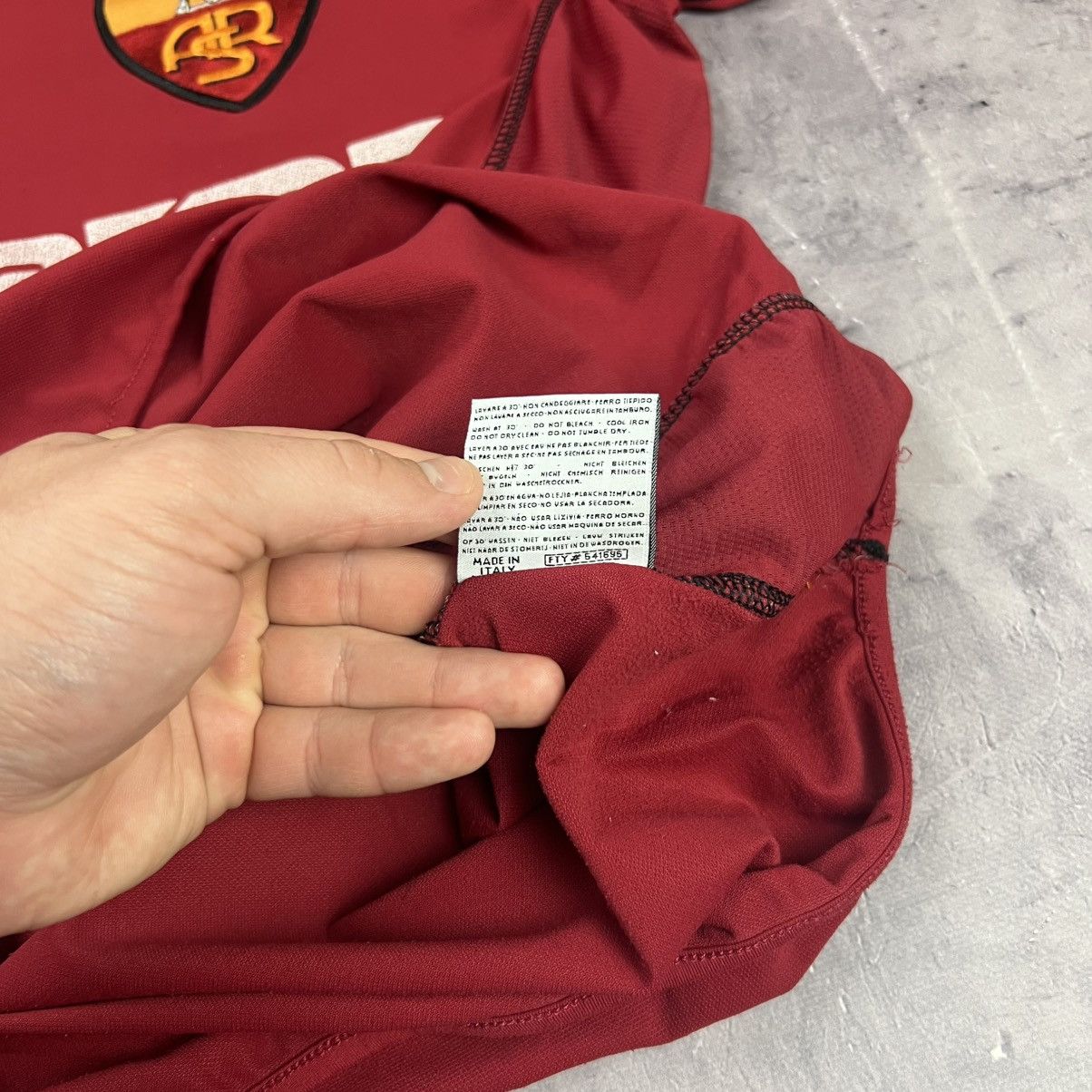 Kappa Rare! AS Roma Kappa Soccer Jersey Shirt Vintage 00s Size US L / EU 52-54 / 3 - 12 Thumbnail