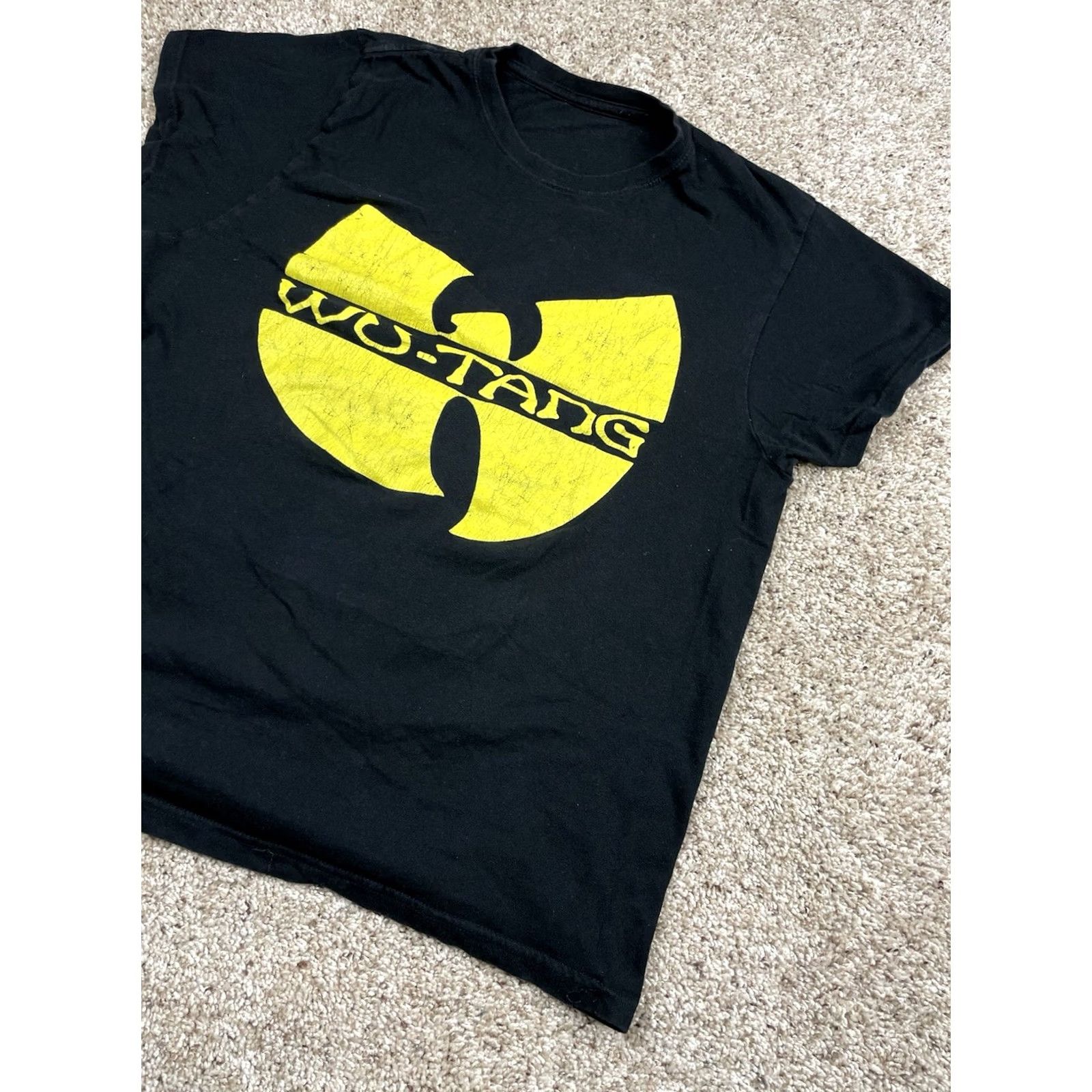 Vintage Wu-Tang Clan T Shirt Small Mens Black Short Sleeve Crew Neck Yellow Graphic Rap 90s Hip Hop Music Shirt Mens Size US S / EU 44-46 / 1 - 2 Thumbnail