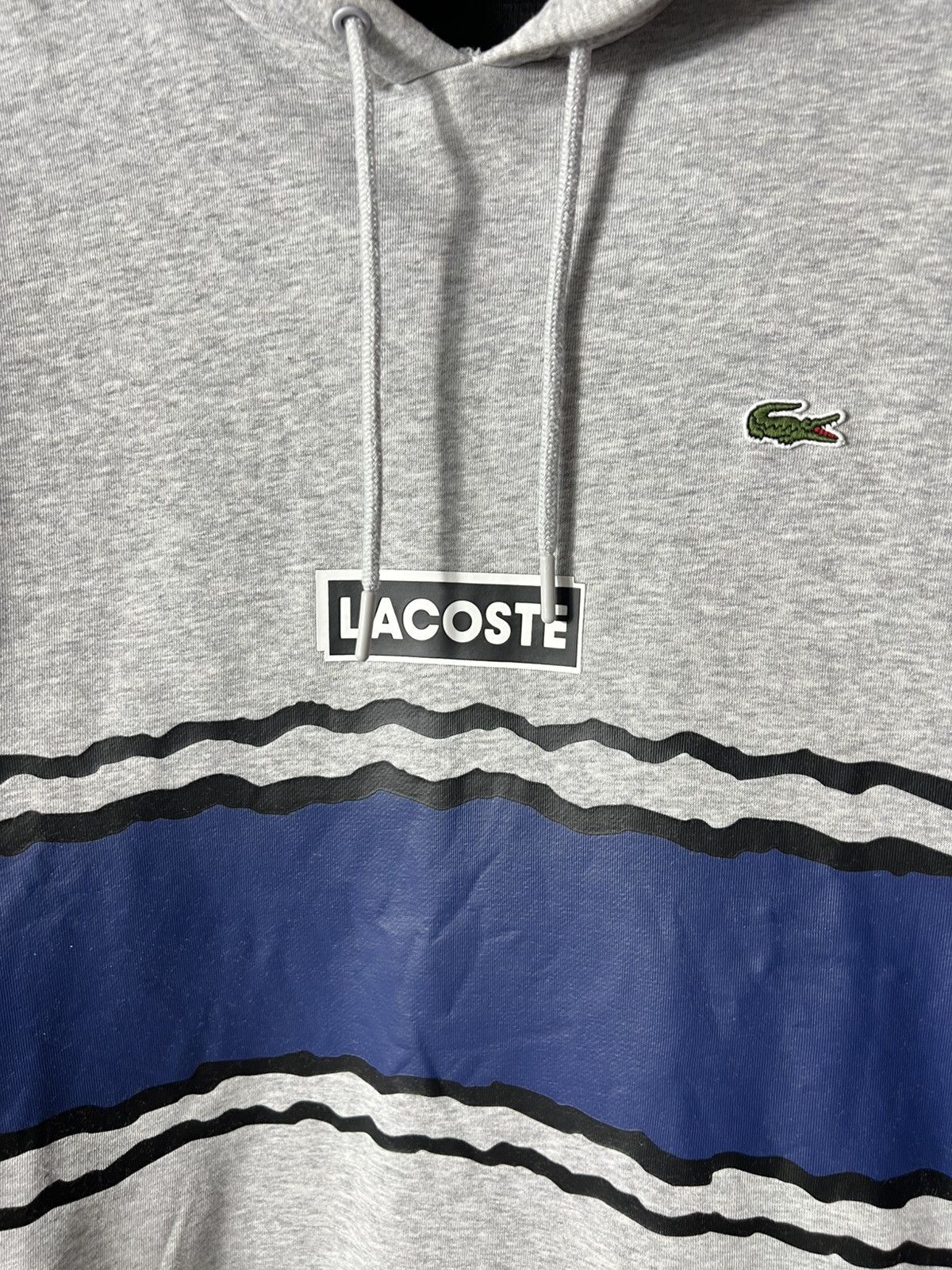 Lacoste 🩶 Lacoste Sport Hoodie Grey Blue Size M Size US M / EU 48-50 / 2 - 4 Thumbnail