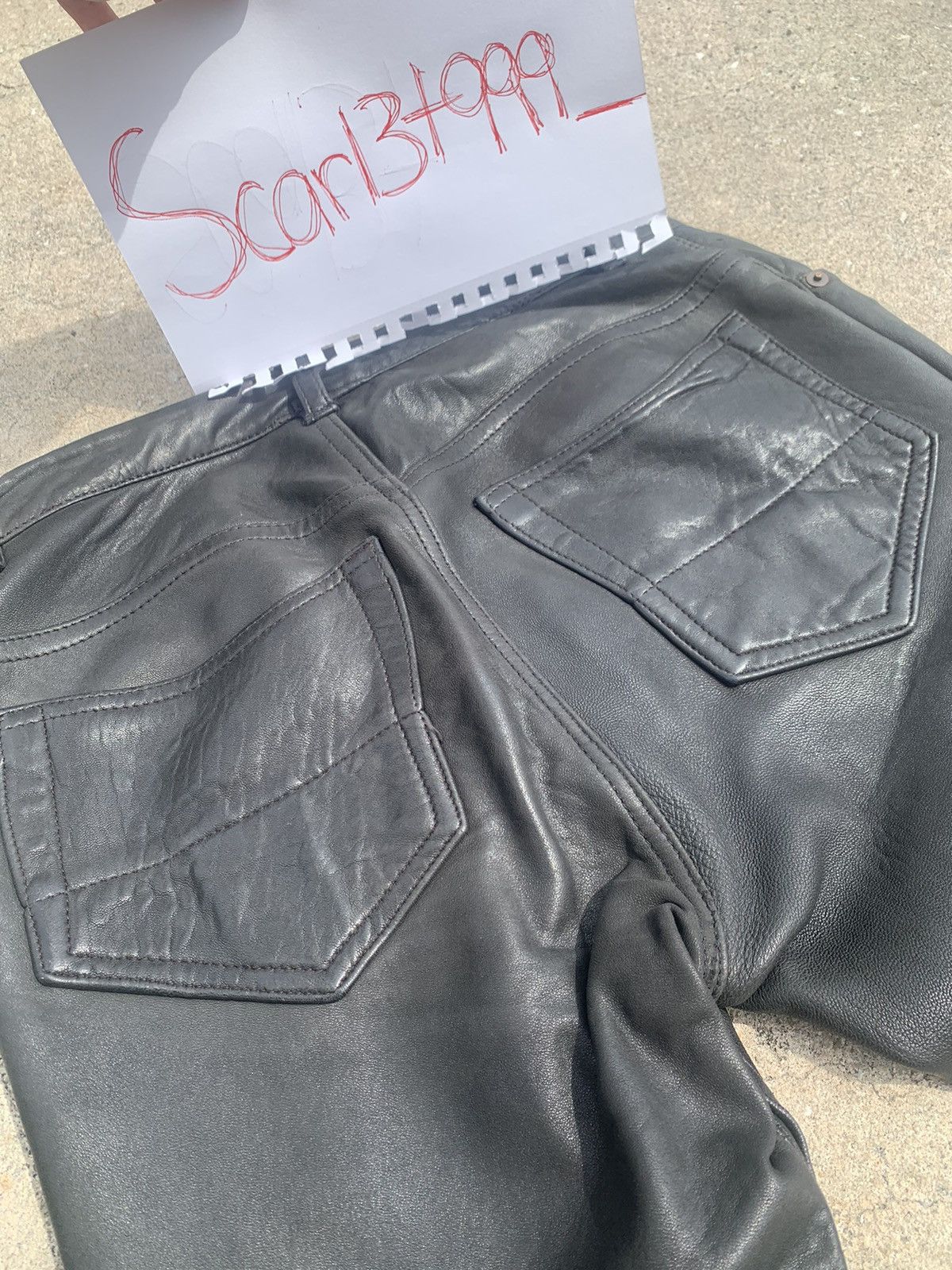 Rick Owens Rick Owens leather pants FW05 Size US 30 / EU 46 - 5 Thumbnail