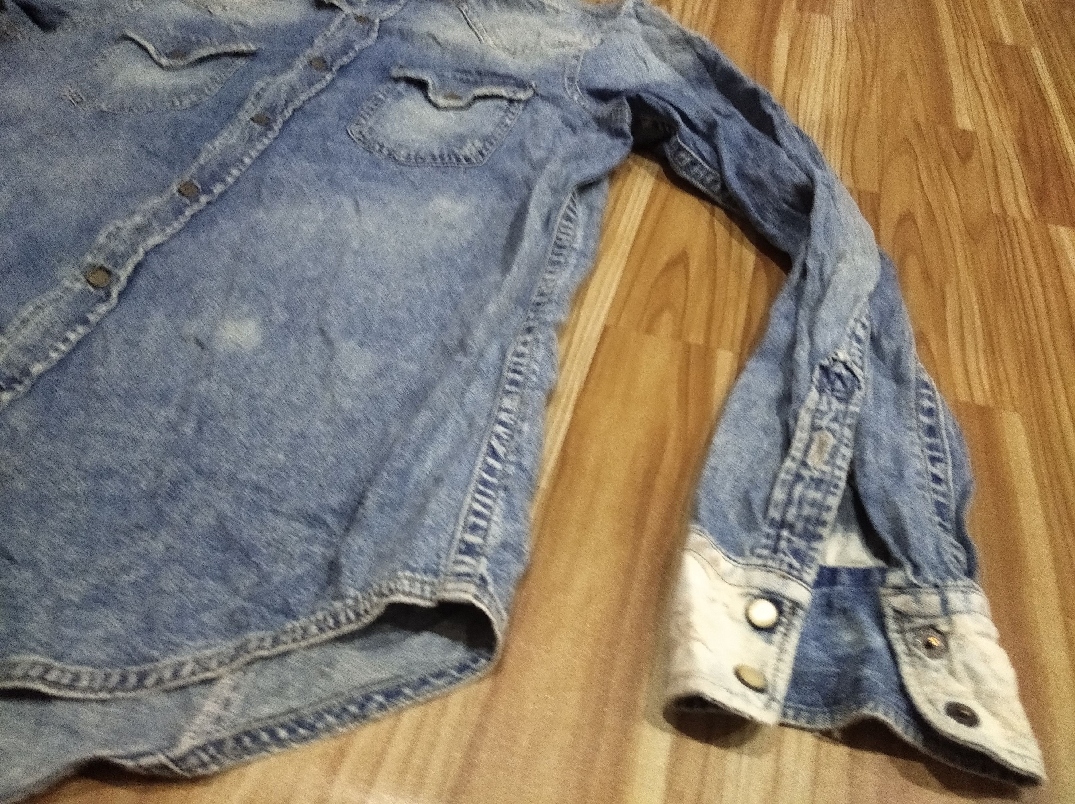 Diesel × Vintage Diesel denim shirt distressed Size US S / EU 44-46 / 1 - 5 Thumbnail
