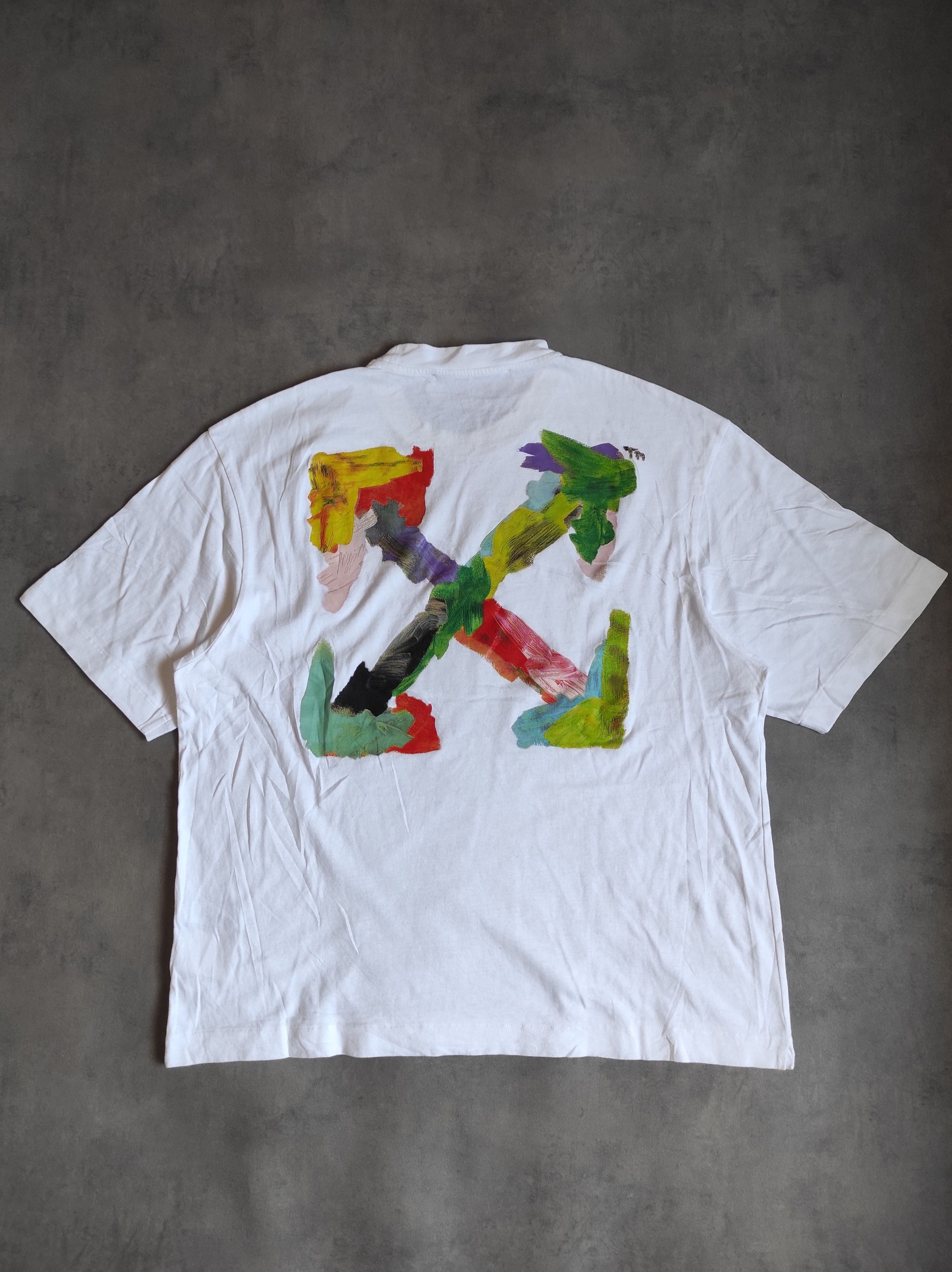 Off-White Off-White Brush Stroke Arrow Tee Size US L / EU 52-54 / 3 - 5 Thumbnail