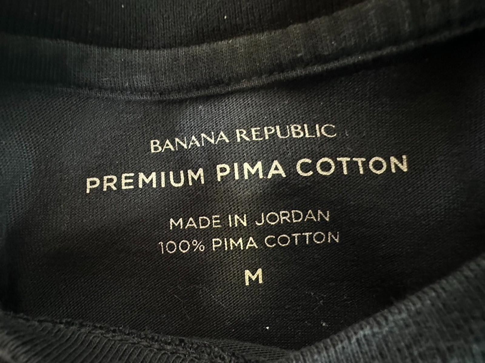Banana Republic Banana Republic Premium Pima Cotton Black T-Shirt Mens M Size US M / EU 48-50 / 2 - 5 Thumbnail
