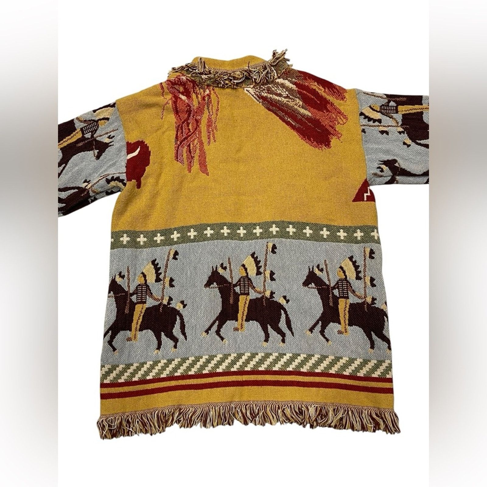 Other Lew Magram Sweater OS Vintage Western Native Art Cardigan Size ONE SIZE - 7 Thumbnail