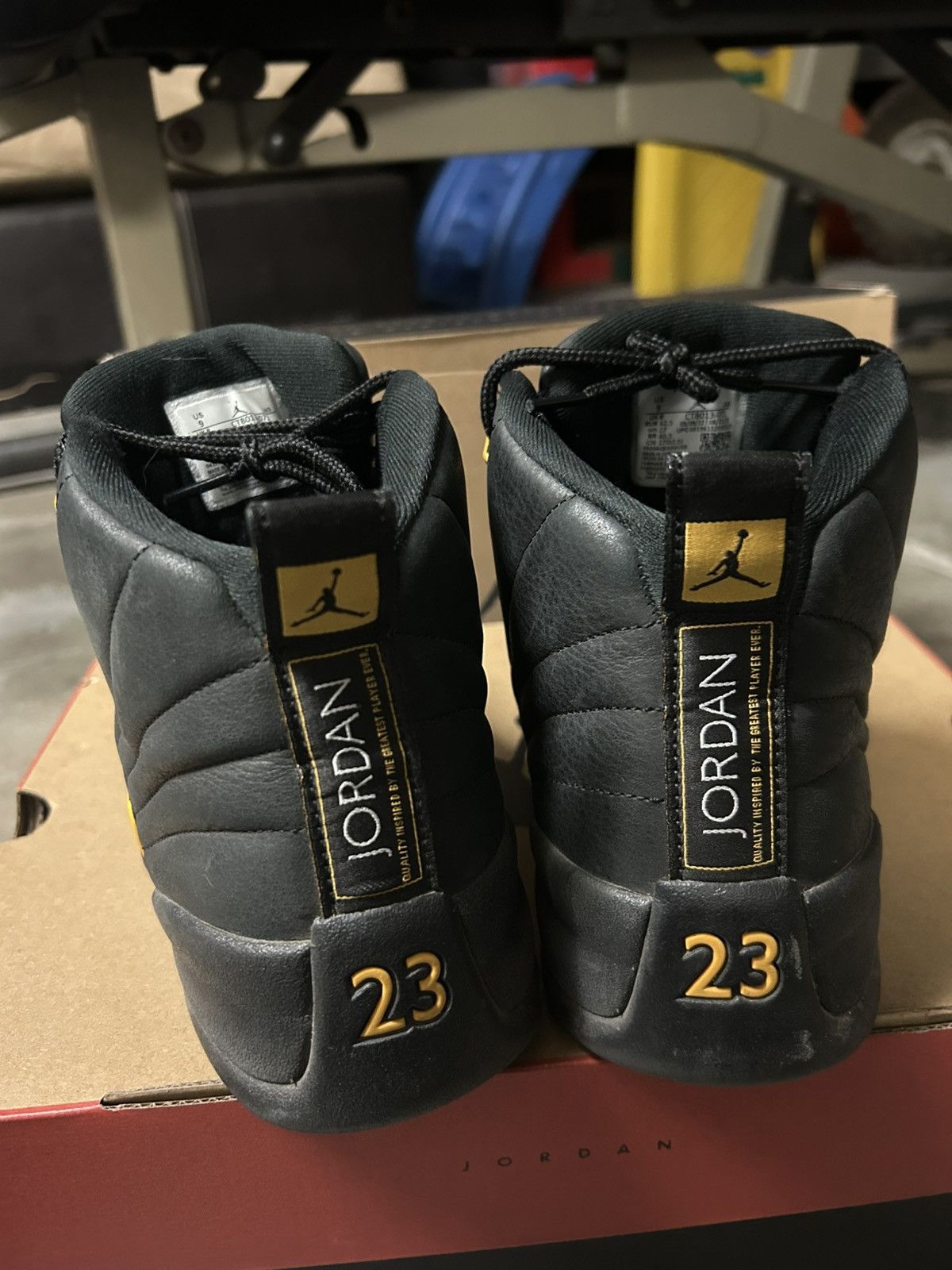 Jordan Brand × Nike Air Jordan 12 Black Taxi Size US 9 / EU 42 - 6 Thumbnail