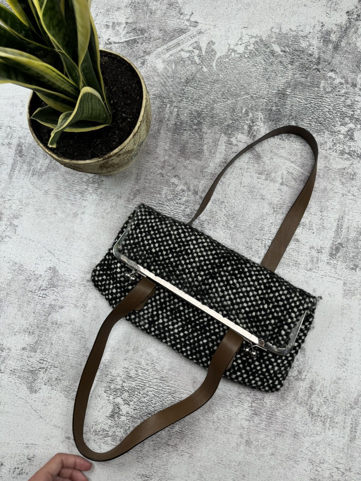 Marni Vintage 90S Tweed Marni Luxury Made in Italy Bag Size ONE SIZE - 2 Thumbnail