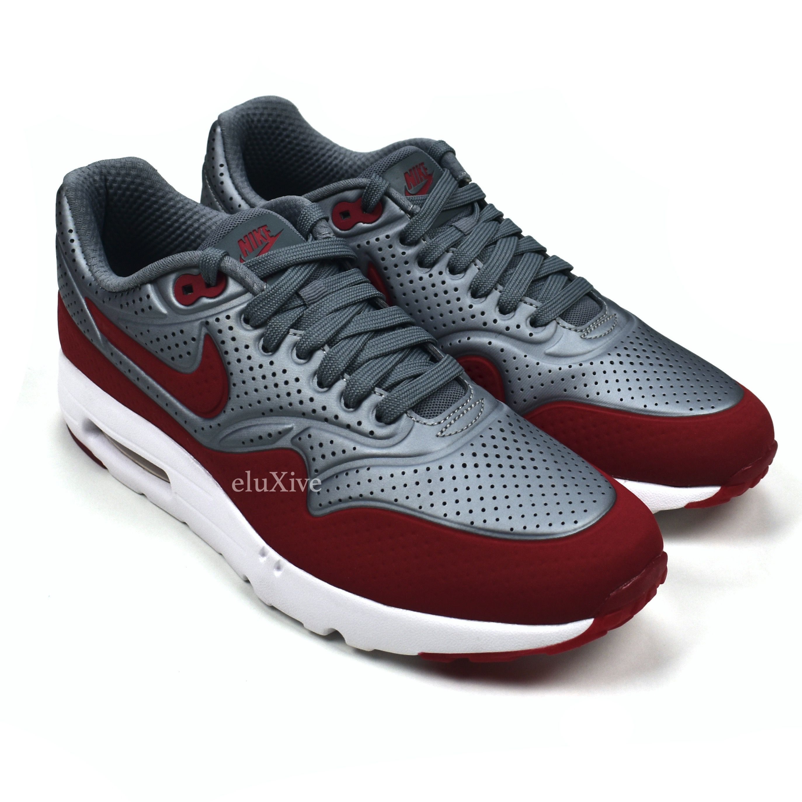 Nike Nike Air Max 1 Ultra Moire OG Grey/Red/White Size US 8.5 / EU 41-42 - 1 Preview