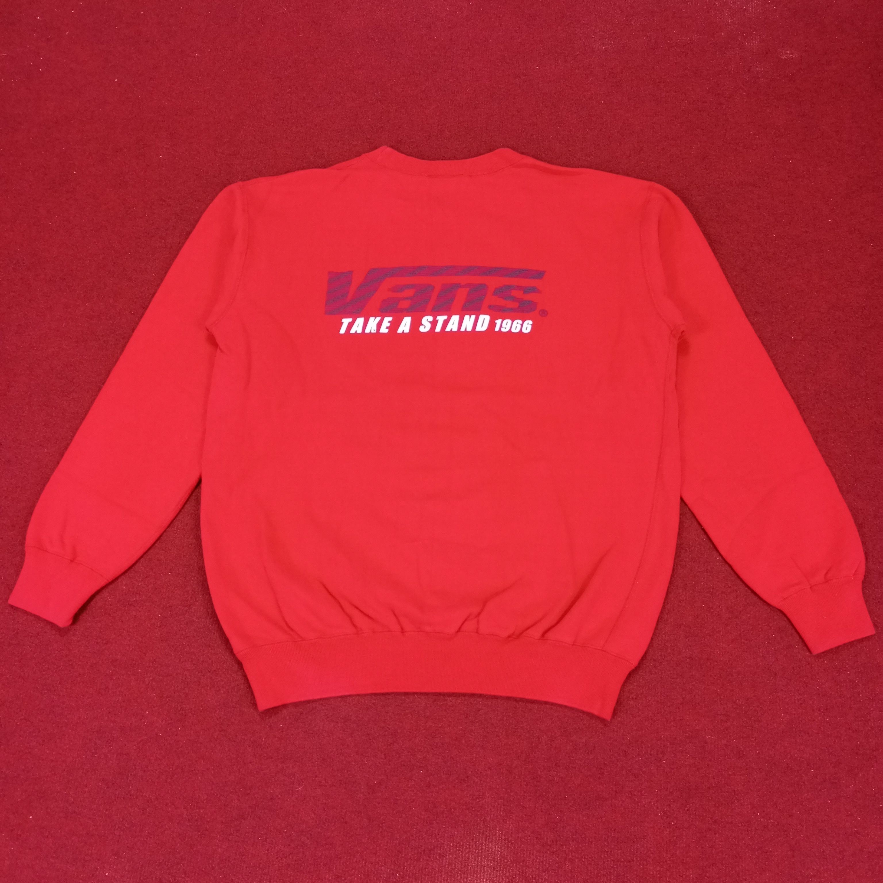 Vans × Vintage Vans Take A Stand Streetwear Style Sweatshirt Size US L / EU 52-54 / 3 - 1 Thumbnail