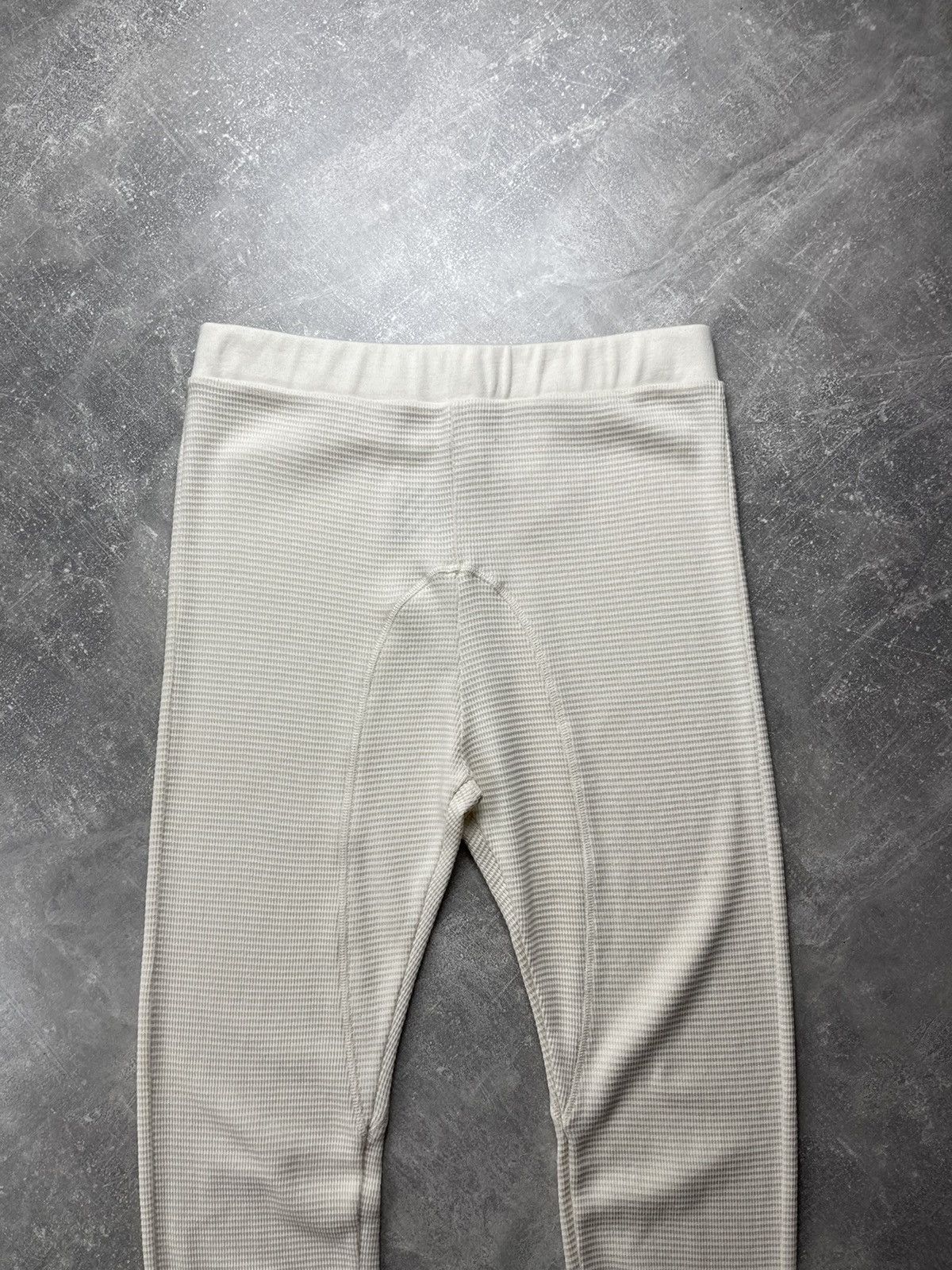 Off-White Off White Ribbed Cotton Thermal Long Johns Ivory Size L Size US 36 / EU 52 - 4 Thumbnail