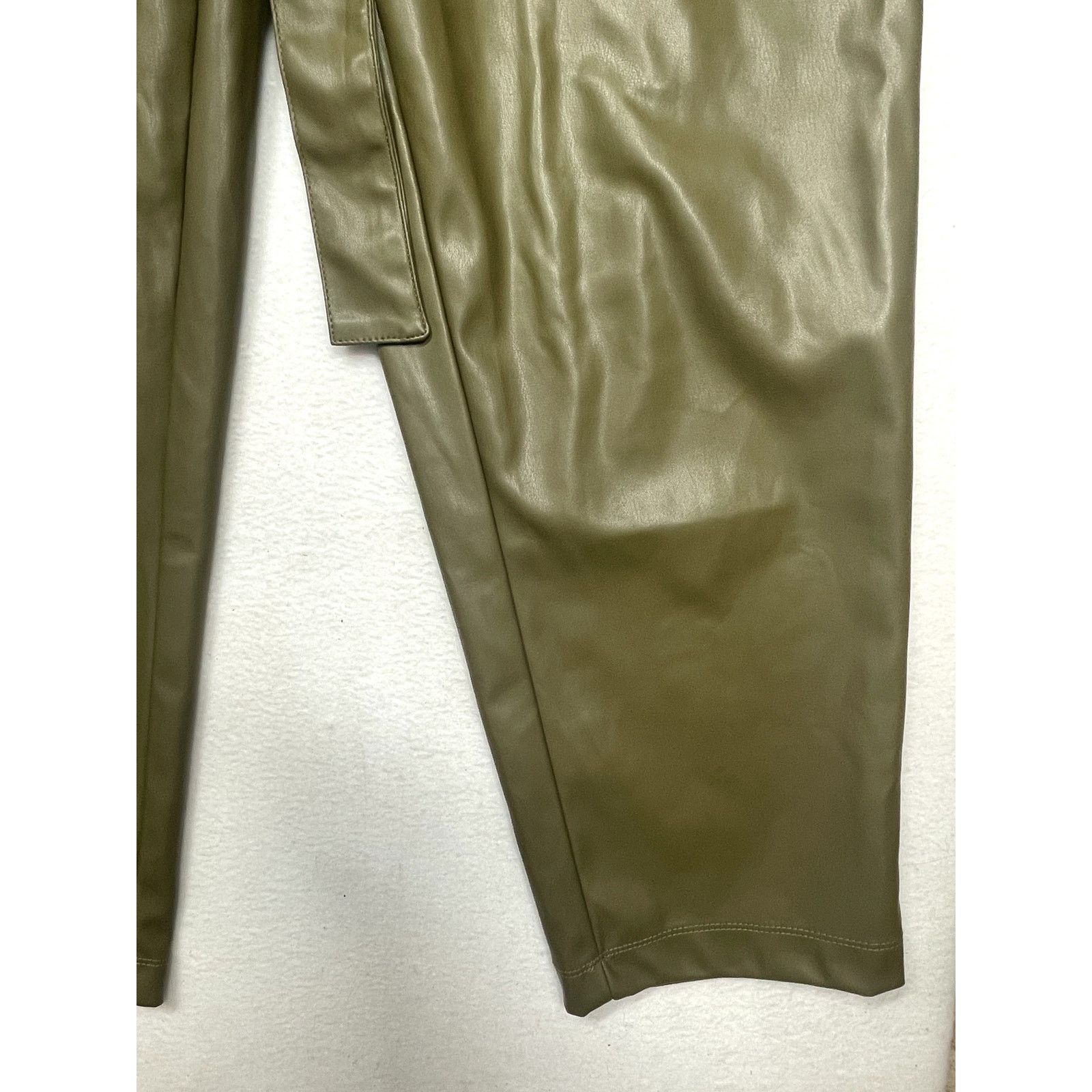 Other Who What Wear Women's Faux Paperbag Leather Pants - Size 6 Size 28" / US 6 / IT 42 - 4 Thumbnail