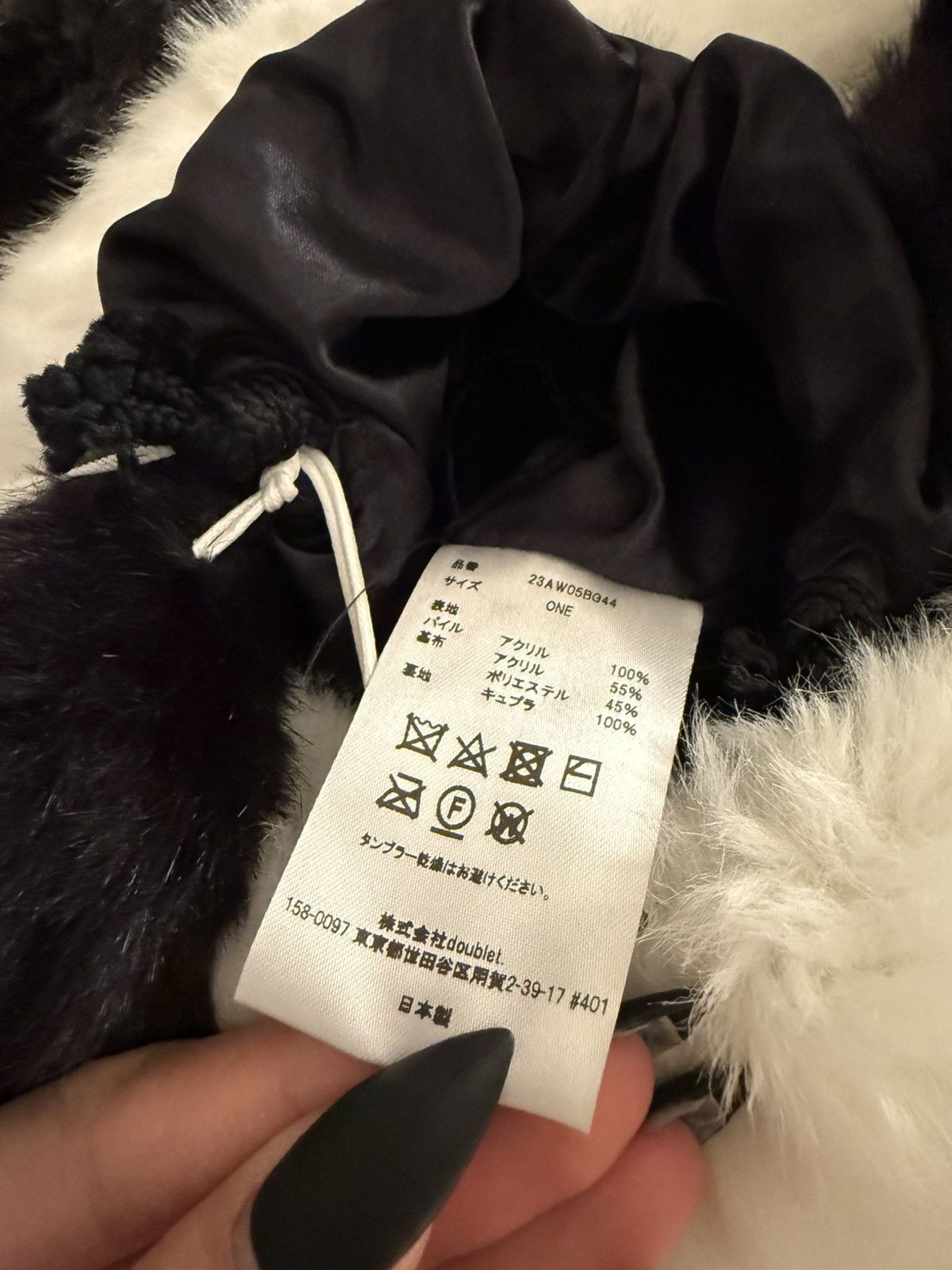 Doublet Doublet Black & White Costume Head Panda Bag Size ONE SIZE - 7 Thumbnail