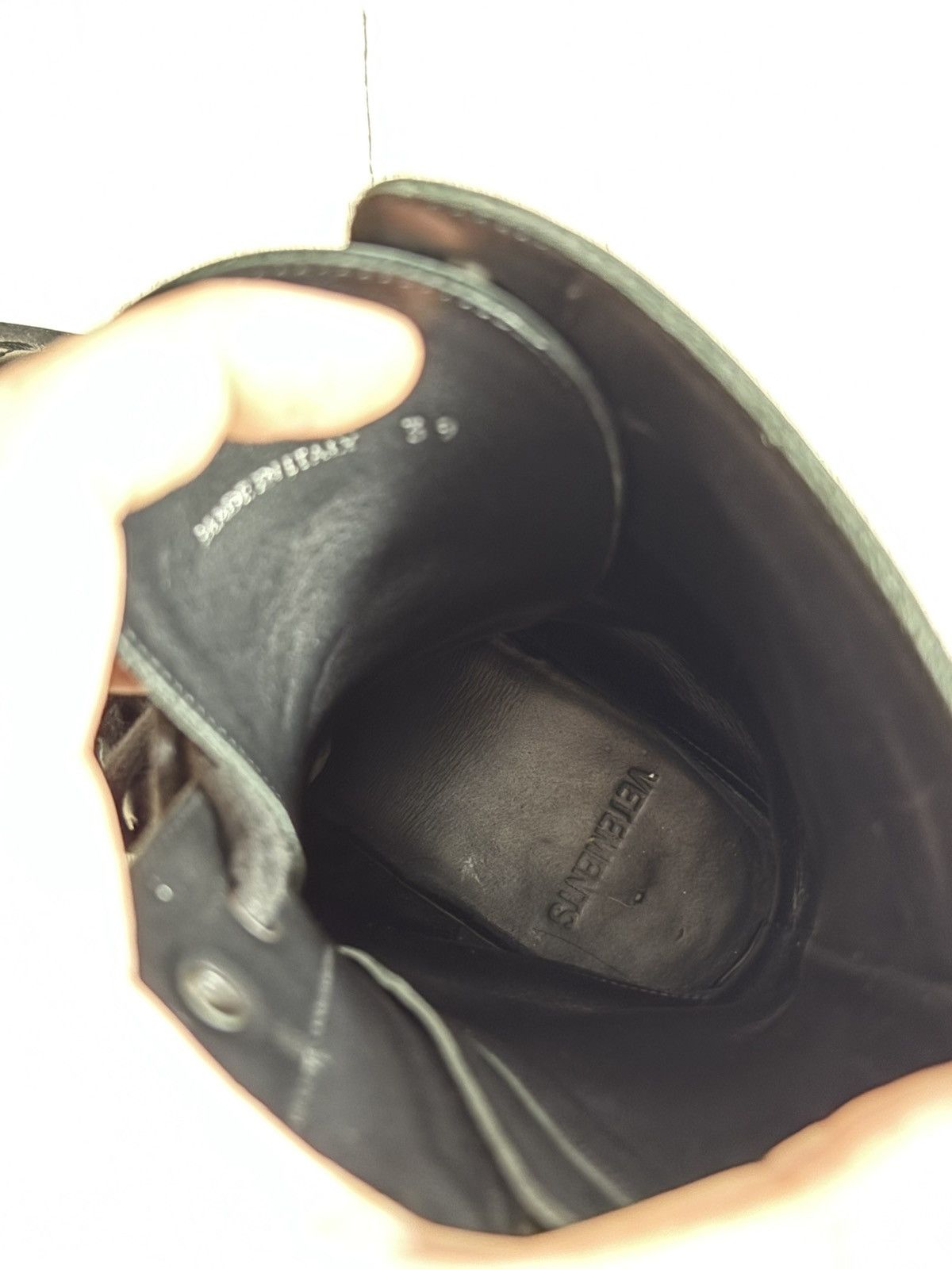 Vetements Vetements Combat Leather Bootd Size US 7 / EU 40 - 12 Thumbnail