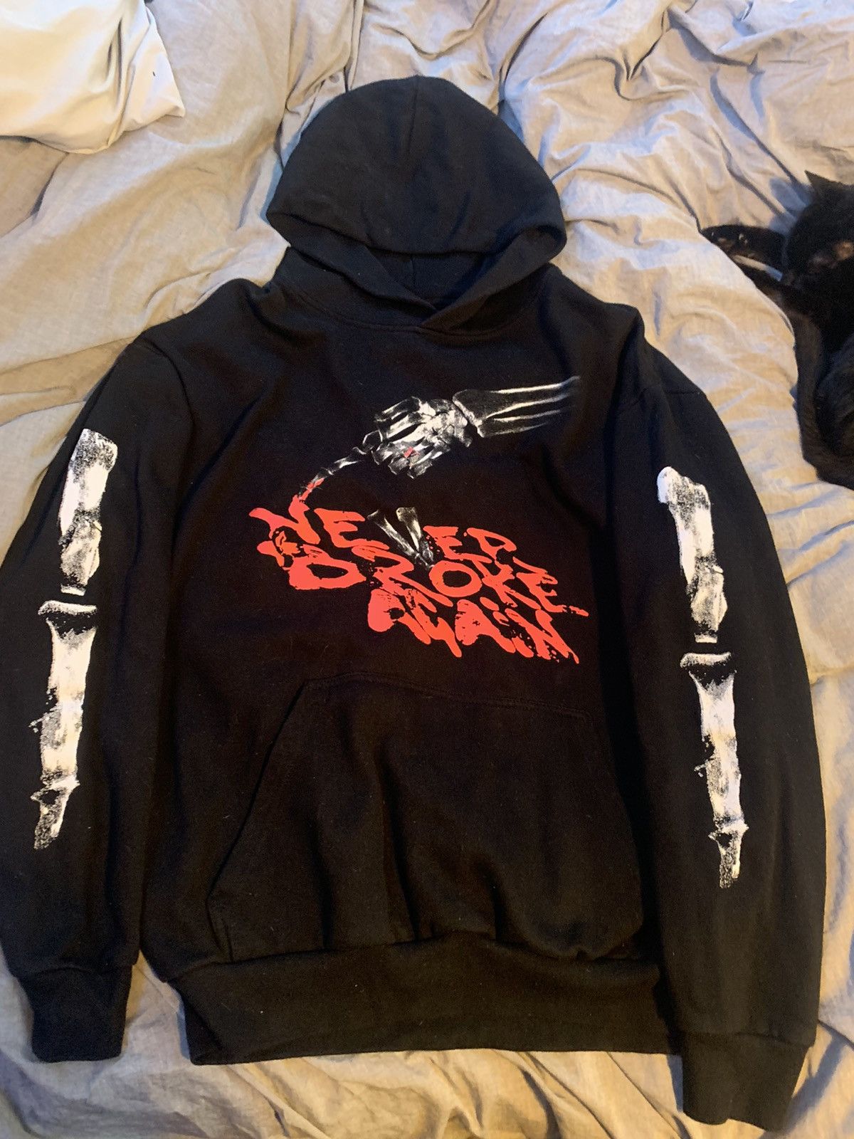 image of Nba Youngboy Vlone Hoodie in Black, Men's (Size XL)