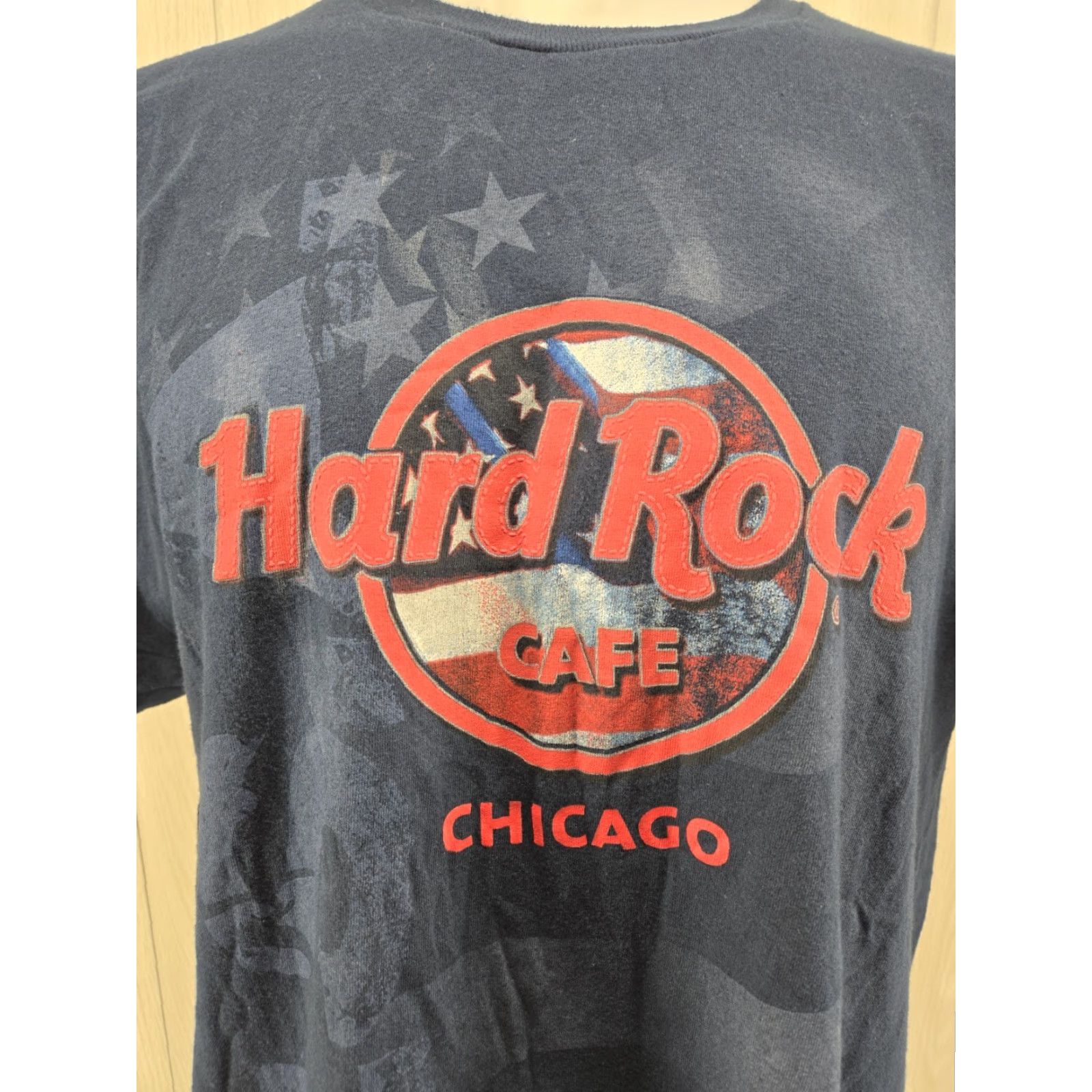 Hard Rock Cafe Hard Rock Cafe Shirt Adult XL Short Sleeve Chicago Blue Shirt Men T-Shirt Logo Rock Size US XL / EU 56 / 4 - 3 Thumbnail