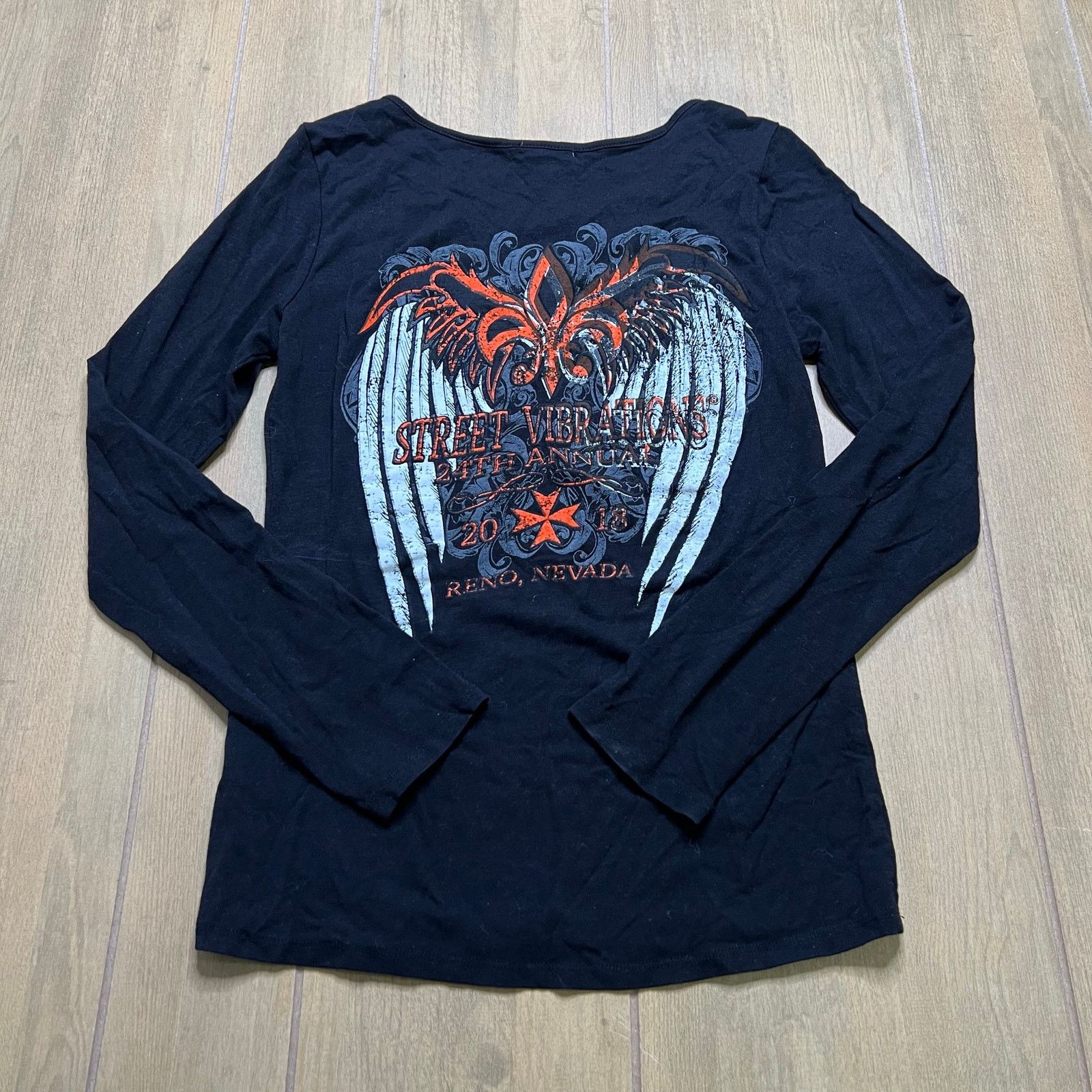 Vintage Vintage black t-shirt 24th Annual Street Vibrations Reno L Size US L / EU 52-54 / 3 - 1 Thumbnail
