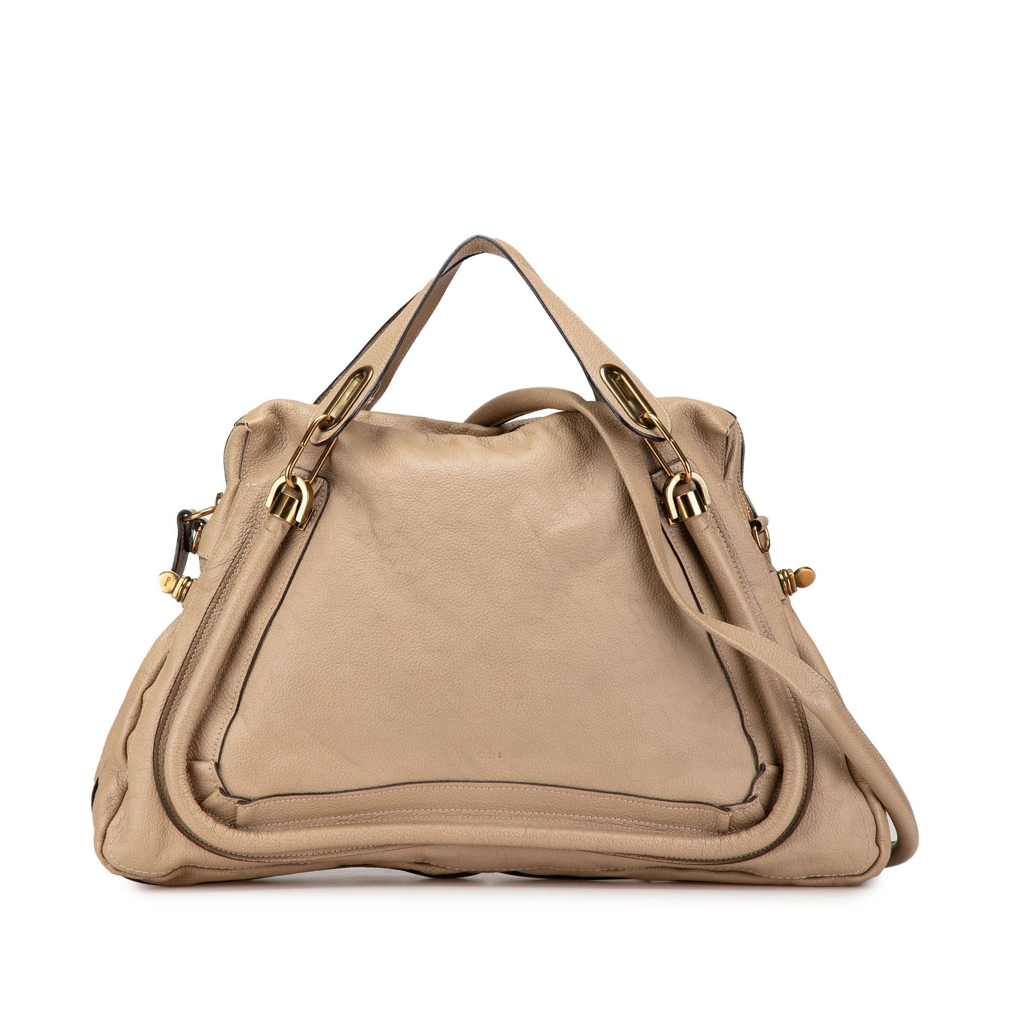 Chloe Chloé Large Leather Paraty Satchel Brown Size ONE SIZE - 1 Thumbnail