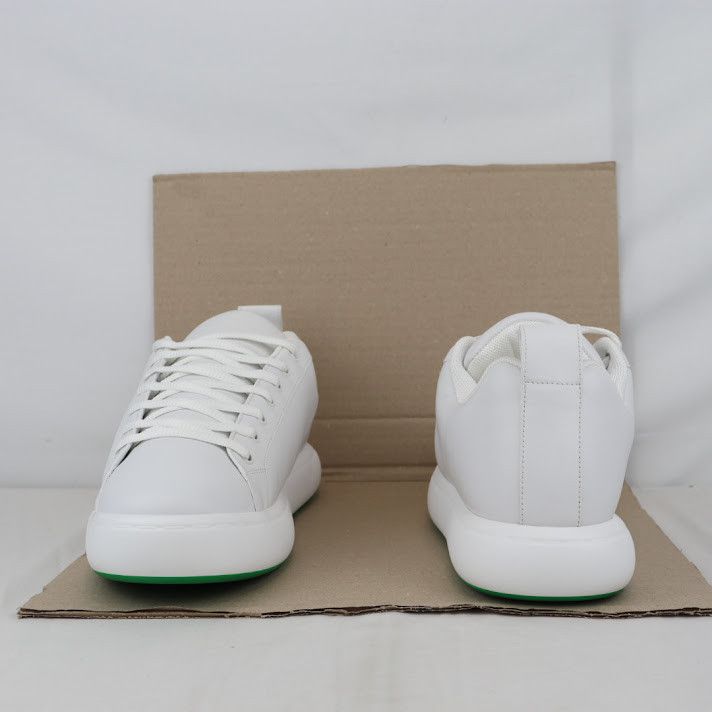 Bottega Veneta o1rshd1 Tennis Calf Rubber Sole Sneaker in Optic White Size US 12 / EU 45 - 4 Thumbnail