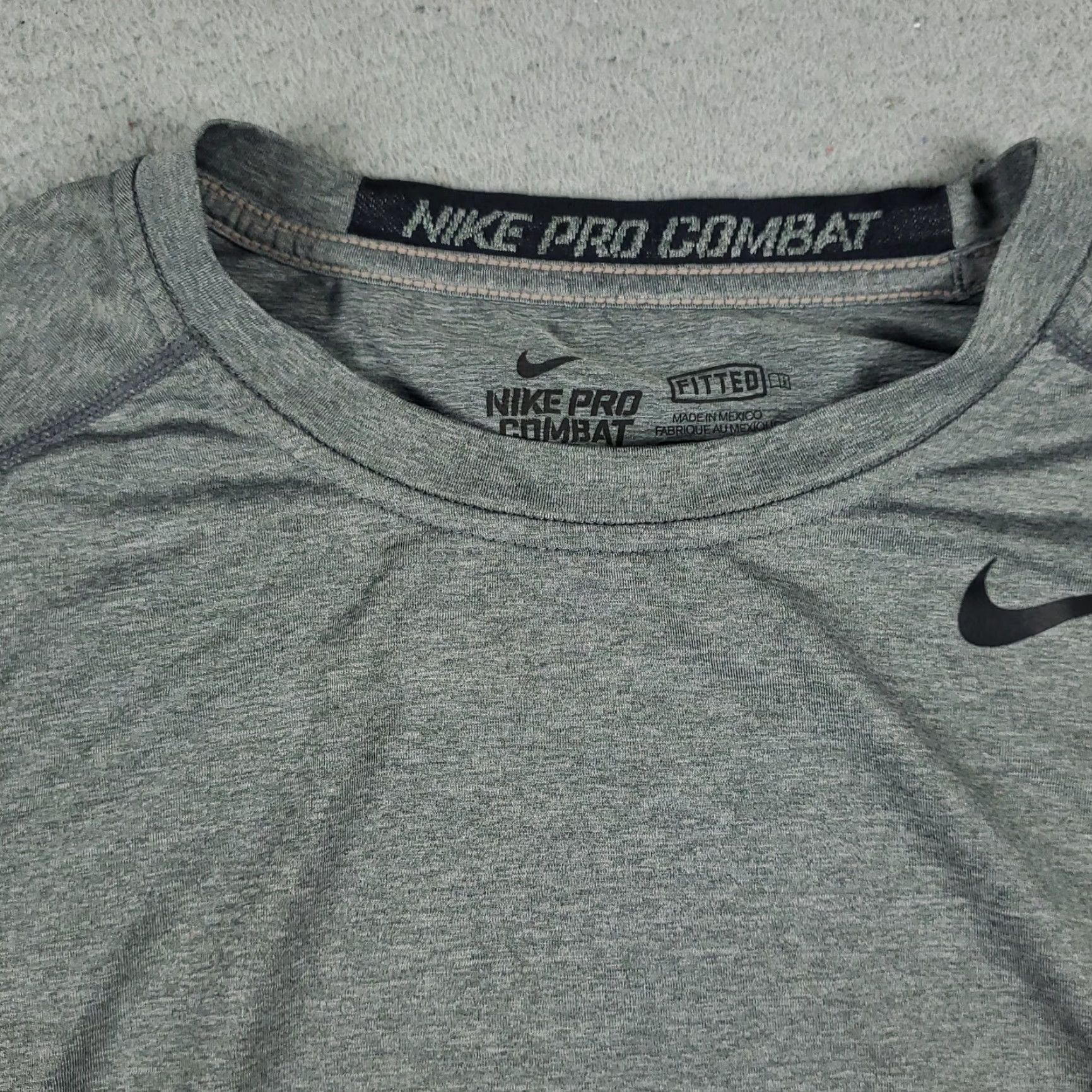 Nike Nike Pro Combat Shirt Mens Small Gray Dri-Fit Long Sleeve Shirt Sports Nike Size US S / EU 44-46 / 1 - 3 Thumbnail